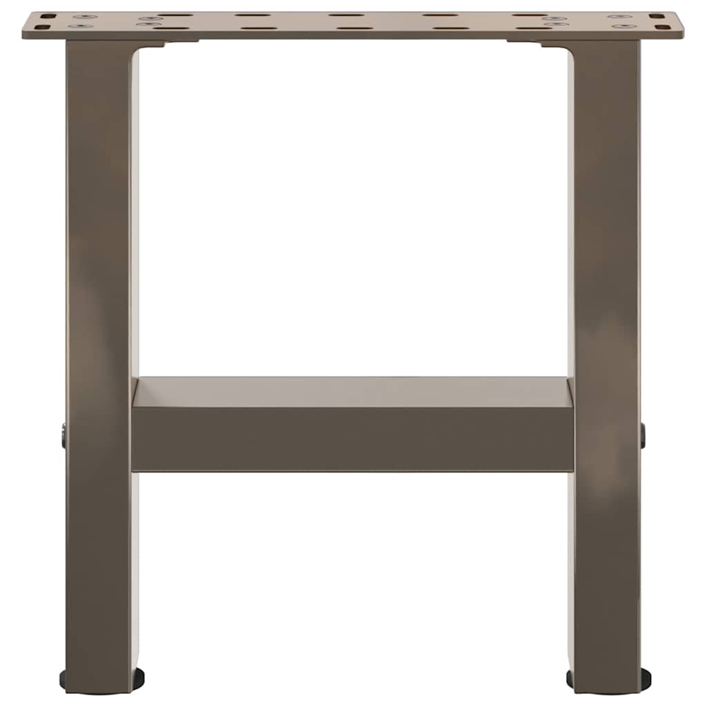 vidaXL Patas para mesa de centro de acero natural (2 unidades, 40 x 30-31 cm) - Image 5