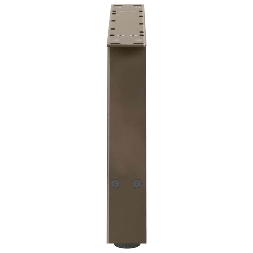 vidaXL Patas para mesa de centro en forma de A (2 unidades, 70 x 30-31 cm, acero) - Image 6