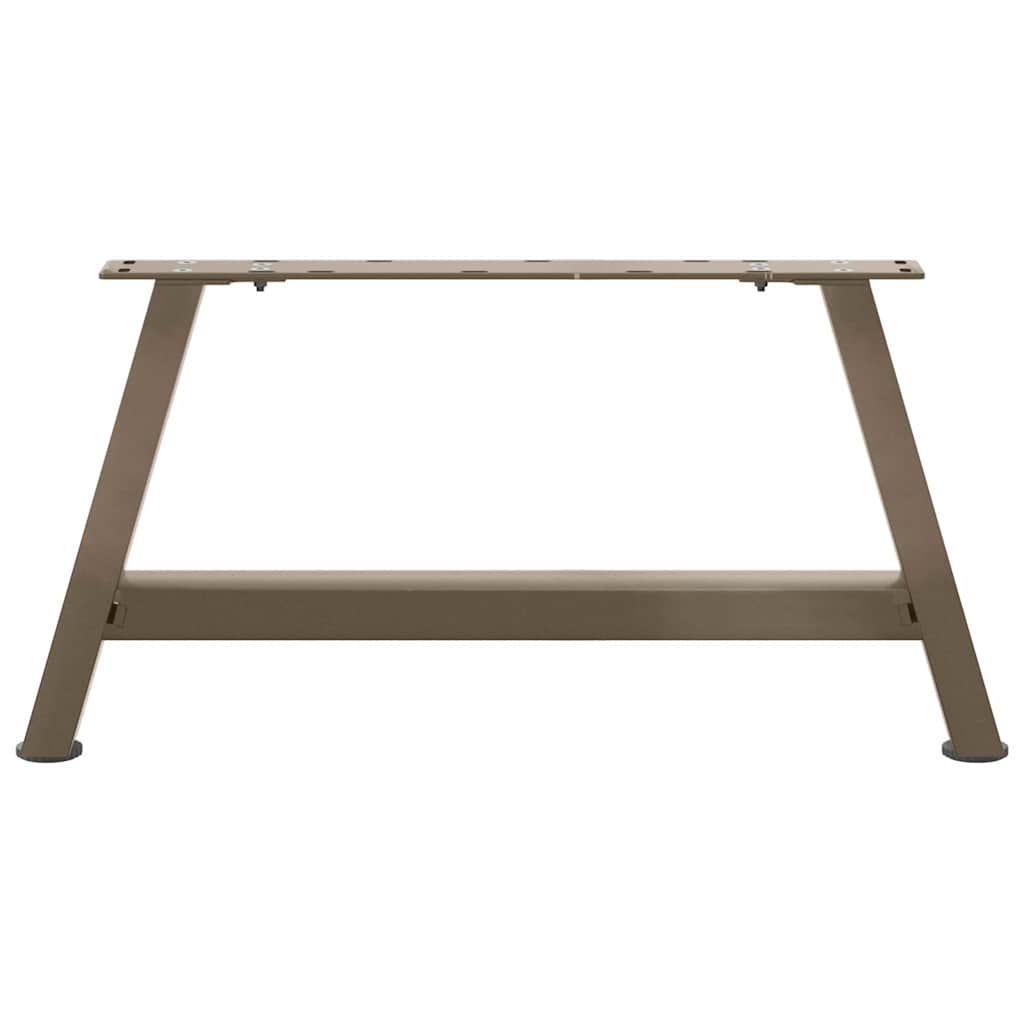 vidaXL Patas para mesa de centro en forma de A (2 unidades, 70 x 30-31 cm, acero) - Image 5