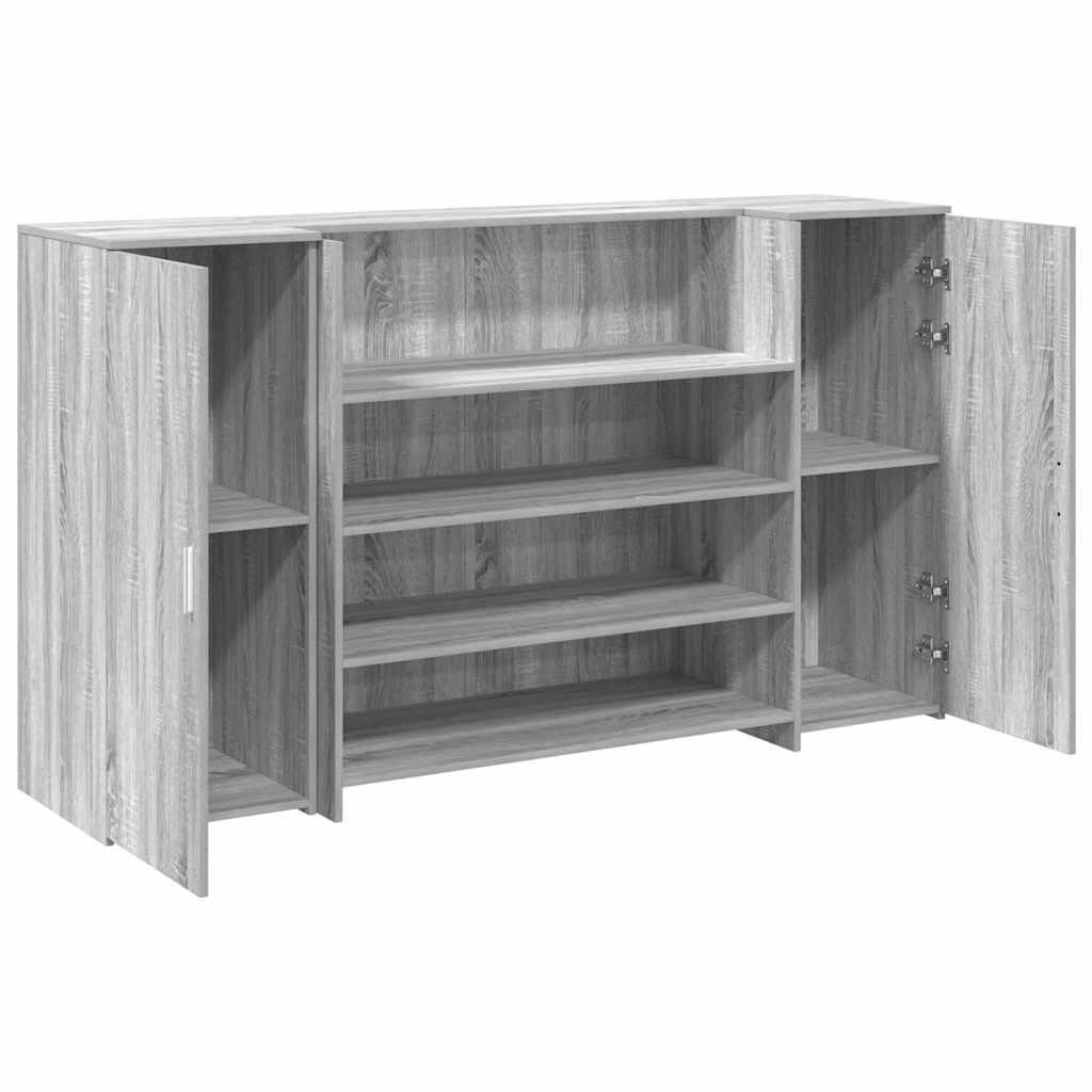vidaXL Empfangstheke Grau Sonoma 180x50x103,5 cm Holzwerkstoff - Image 6