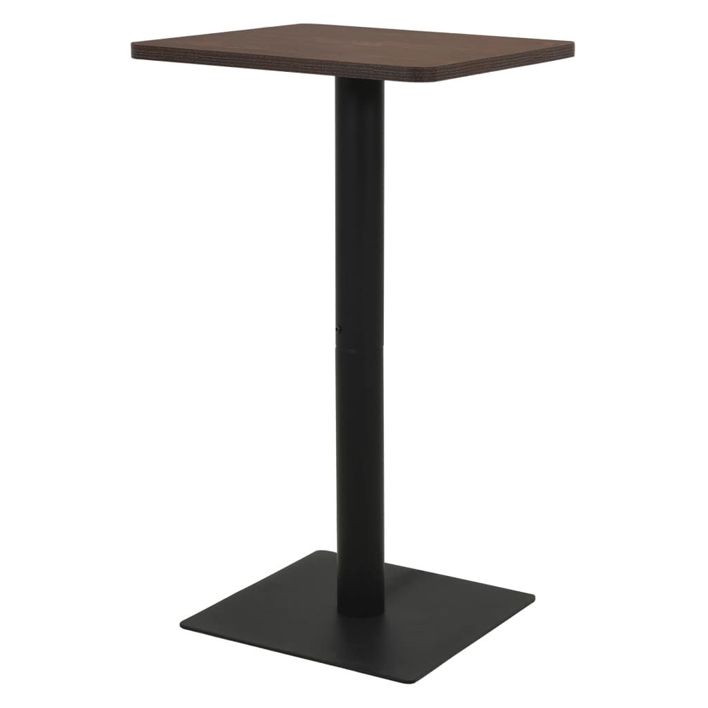 vidaXL Mesa de bistró ceniza oscuro 60x60x107 cm