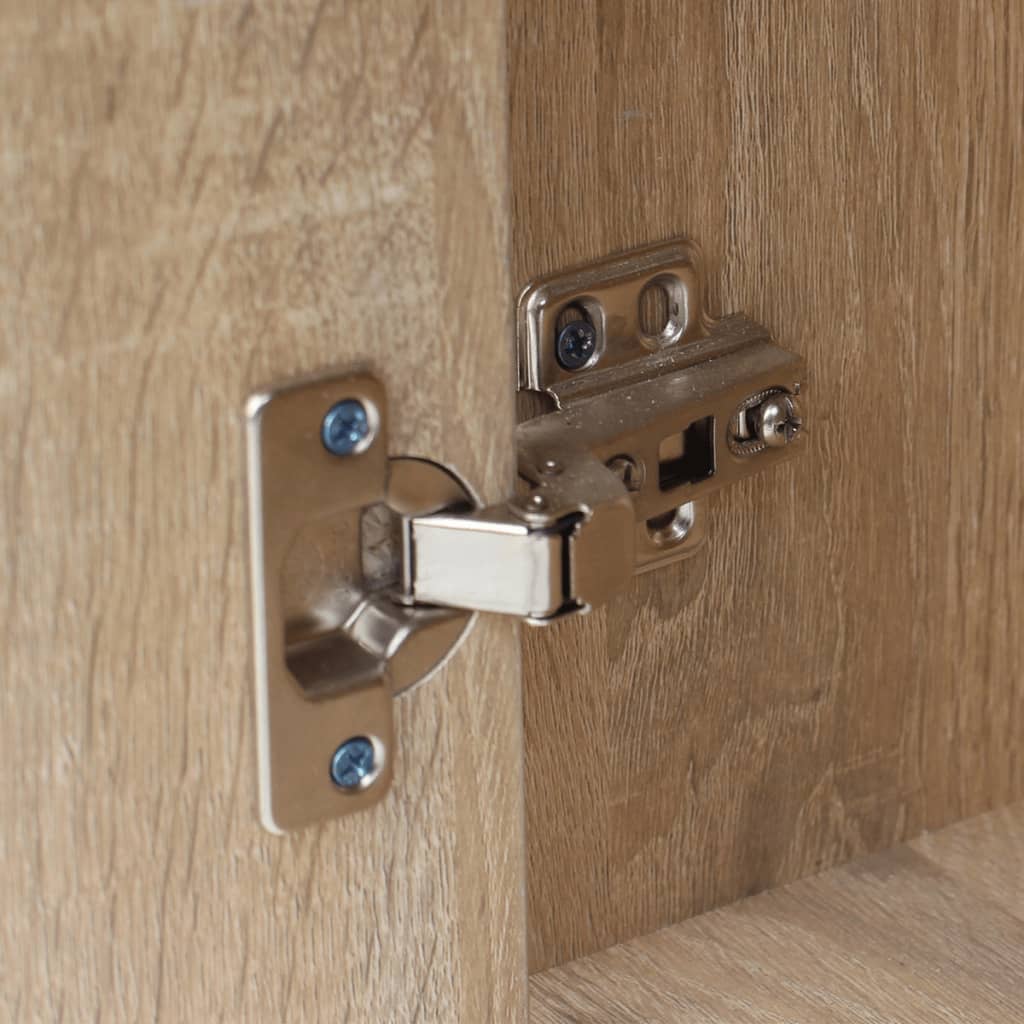 vidaXL Schreibtisch mit Schublade und Schrank Eiche 100x40x73 cm - Image 5