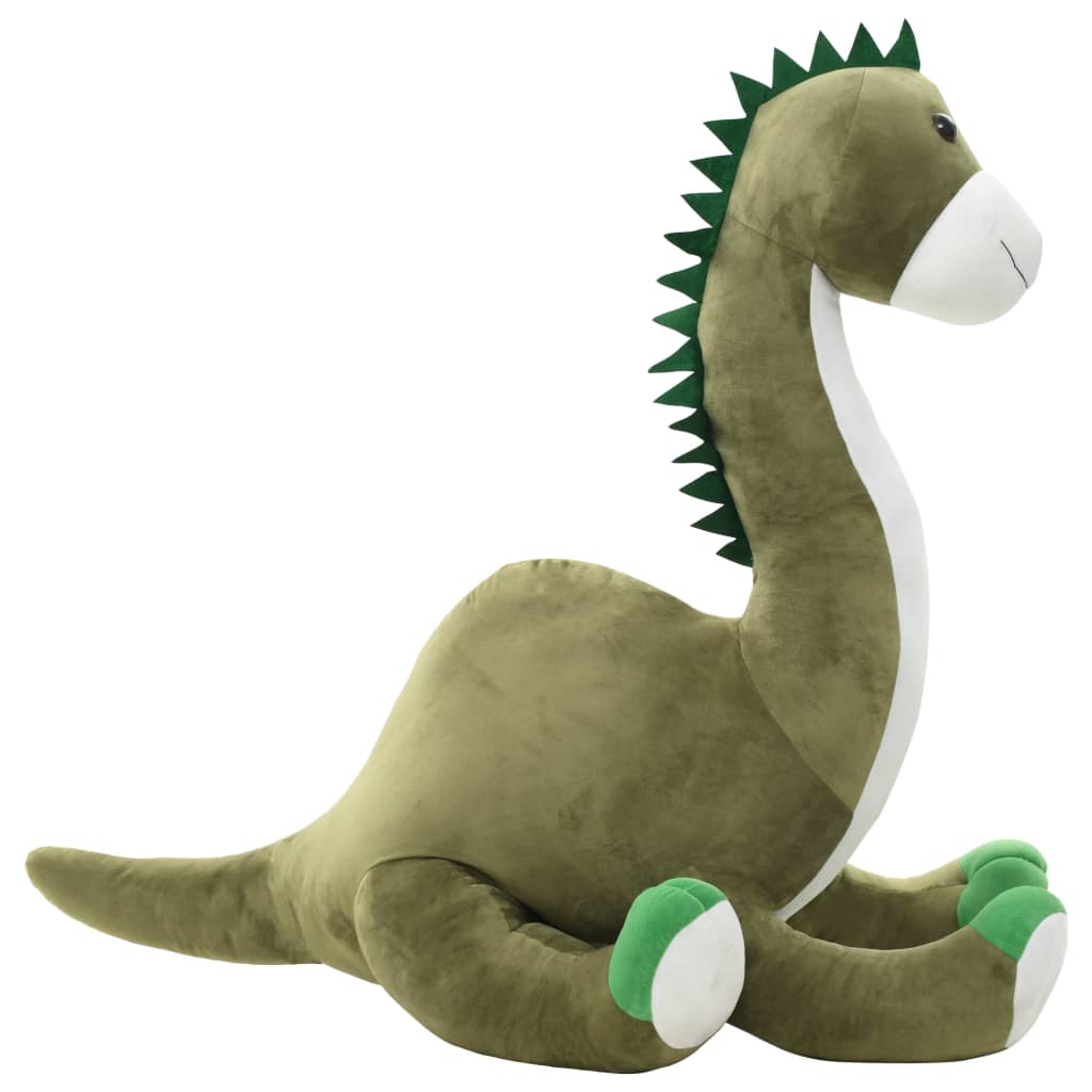 vidaXL Dino Kuscheltier Brontosaurus Plüsch Grün