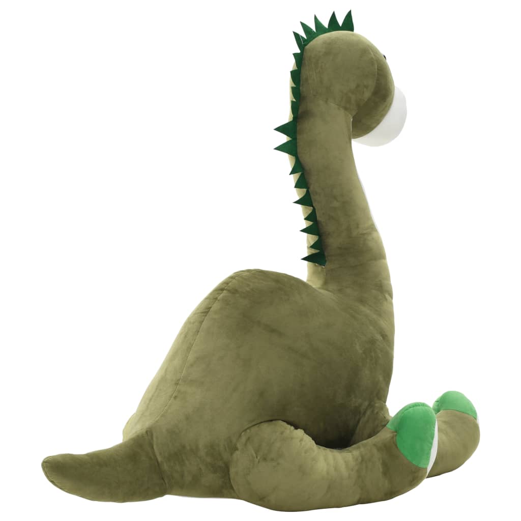 vidaXL Dino Kuscheltier Brontosaurus Plüsch Grün - Image 5