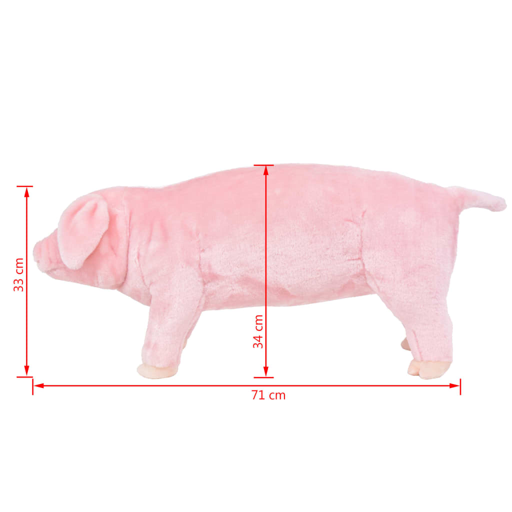 vidaXL Plüschtier Schwein Stehend Plüsch Rosa XXL - Image 5