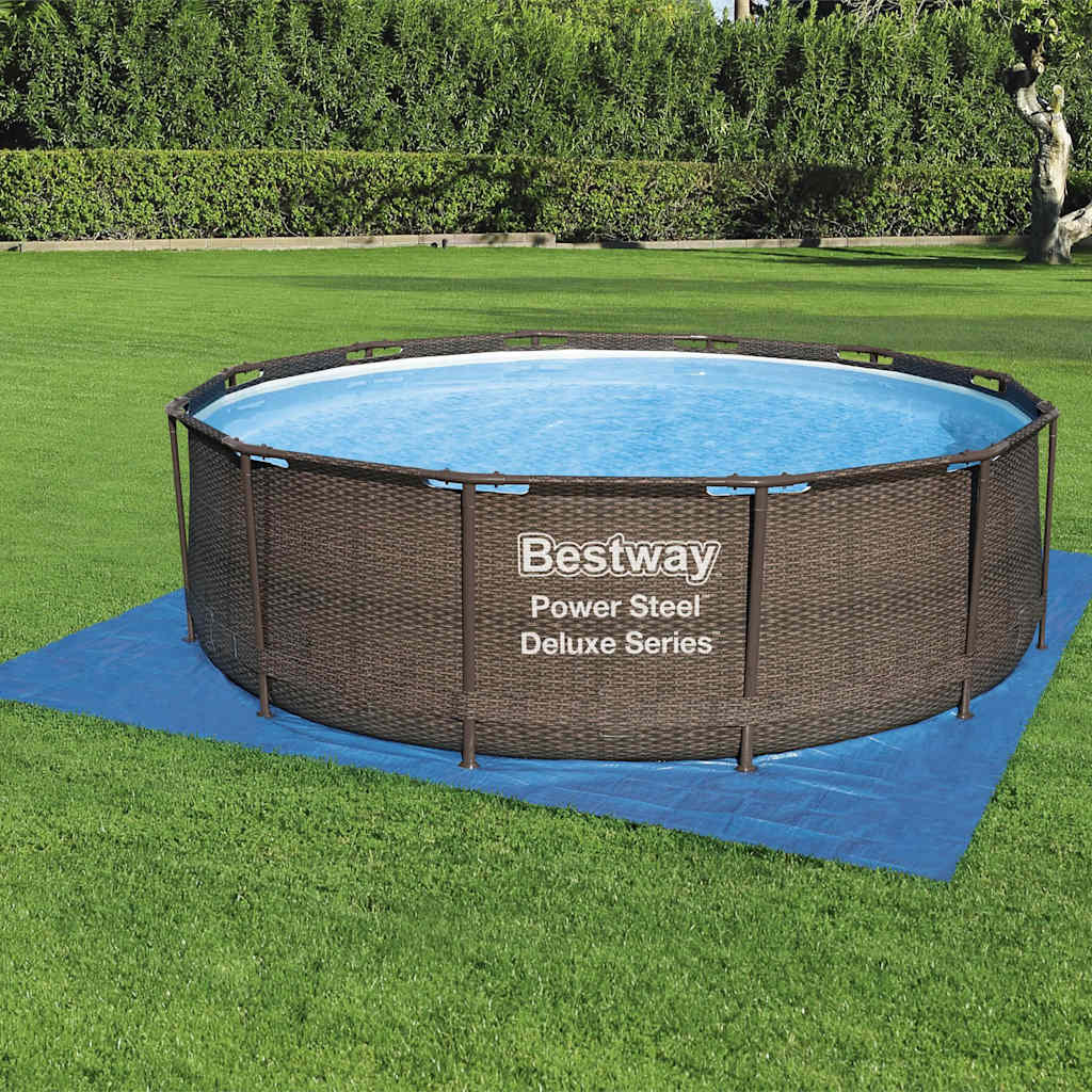 Bestway Tapis de sol pour piscine Flowclear 396x396 cm - Image 3