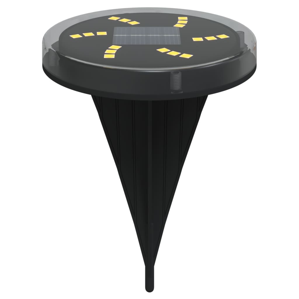 vidaXL Solar-Bodenleuchten mit Erdspieß 4 Stk. Warmweiß - Image 3