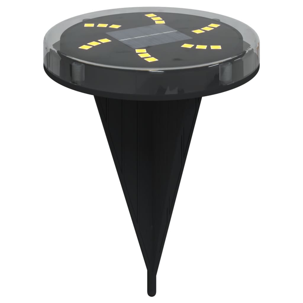 vidaXL Solar-Bodenleuchten mit Erdspieß 4 Stk. Warmweiß - Image 4