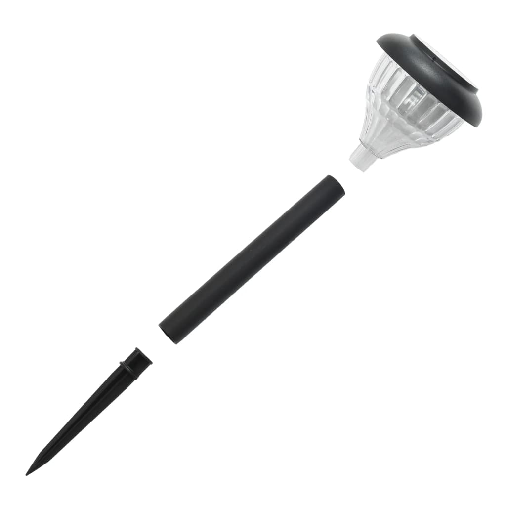 vidaXL Solar-Wegbeleuchtung mit Erdspießen 4 Stk. Warmweiß & RGB - Image 5