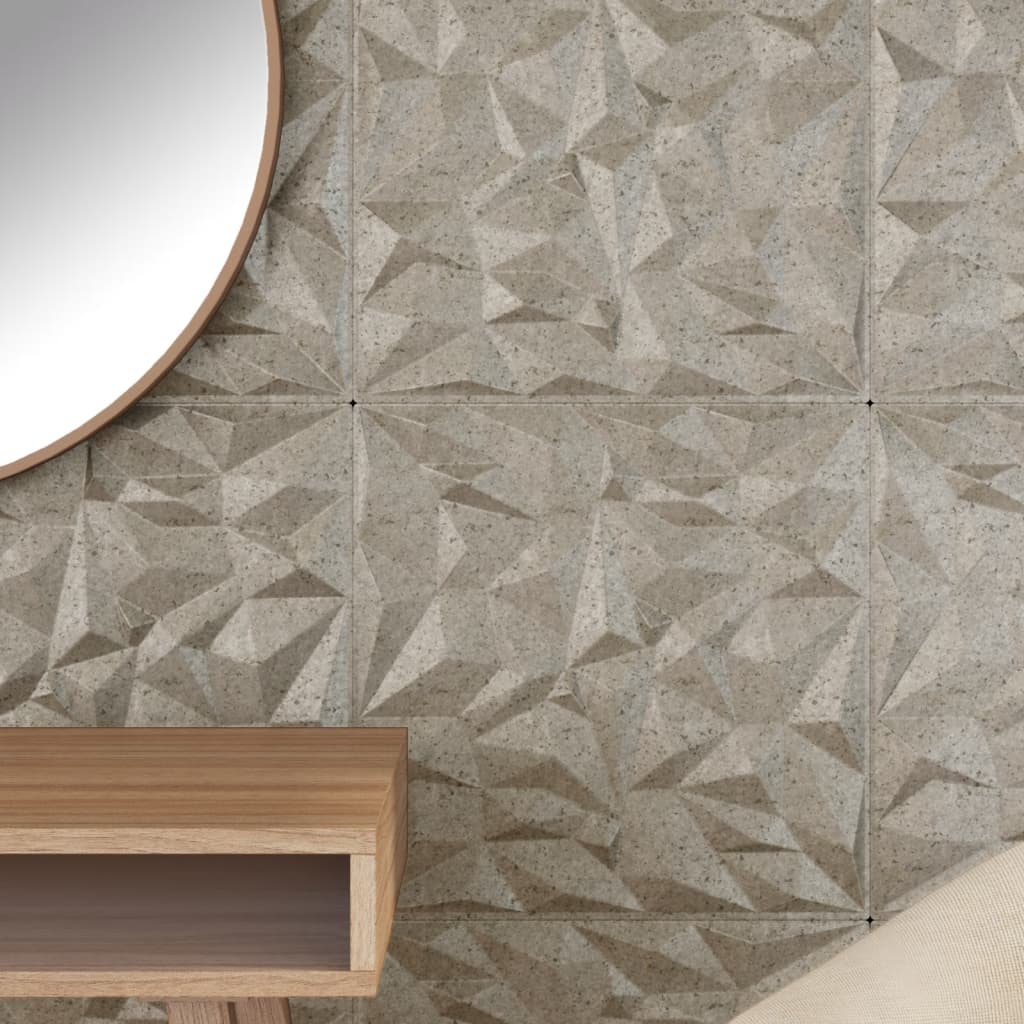 vidaXL Wandpaneele 48 Stk. Beton 50x50 cm XPS 12 m² Amethyst - Image 3