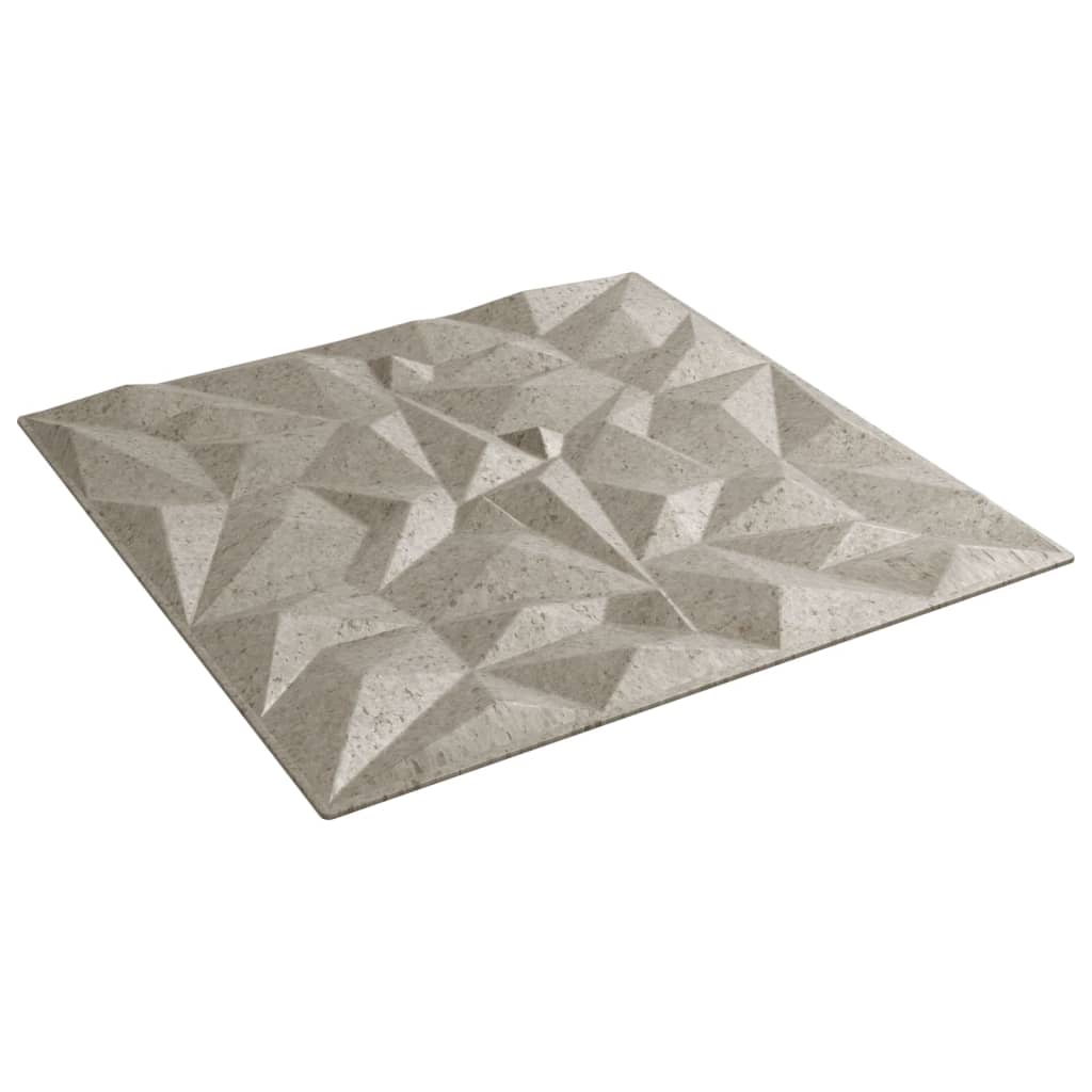 vidaXL Wandpaneele 48 Stk. Beton 50x50 cm XPS 12 m² Amethyst - Image 5