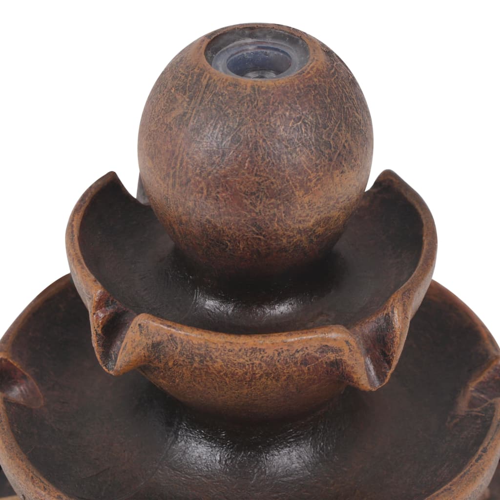 vidaXL Zimmerbrunnen mit Pumpe Polyresin - Image 5