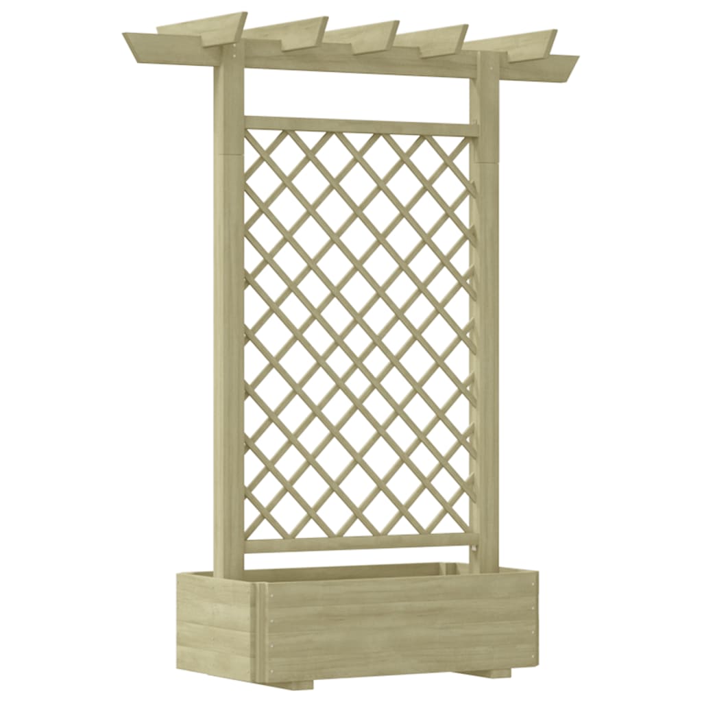 vidaXL Pergola mit Pflanzkasten 162x56x204 cm Holz