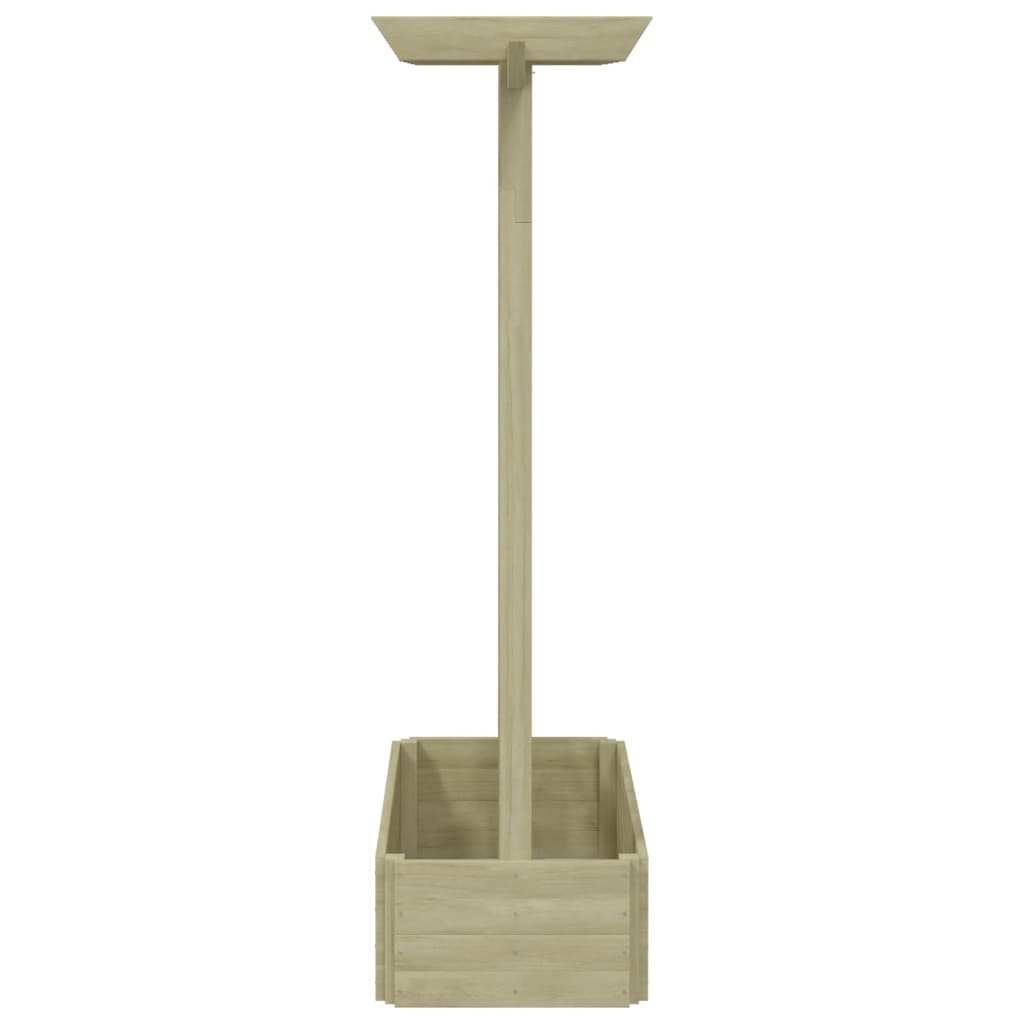 vidaXL Pergola mit Pflanzkasten 162x56x204 cm Holz - Image 3