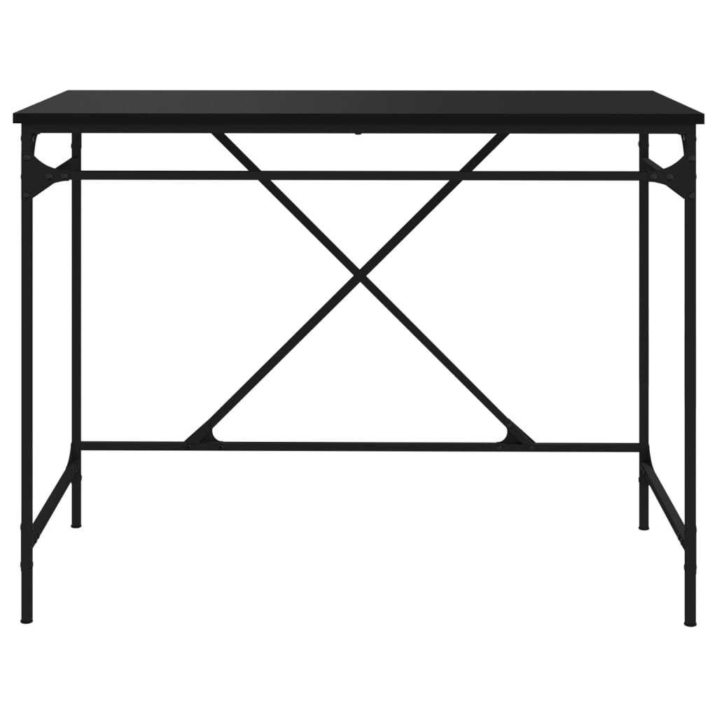 vidaXL Schreibtisch Schwarz 100x50x75 cm Holzwerkstoff und Eisen - Image 5