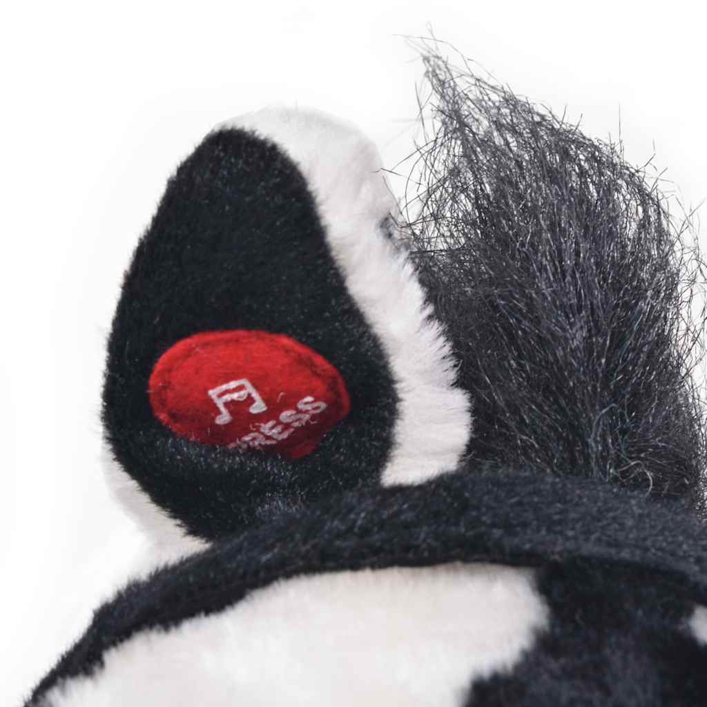 vidaXL Plüschtier Stehend Pferd Schwarz und Weiß XXL - Image 4