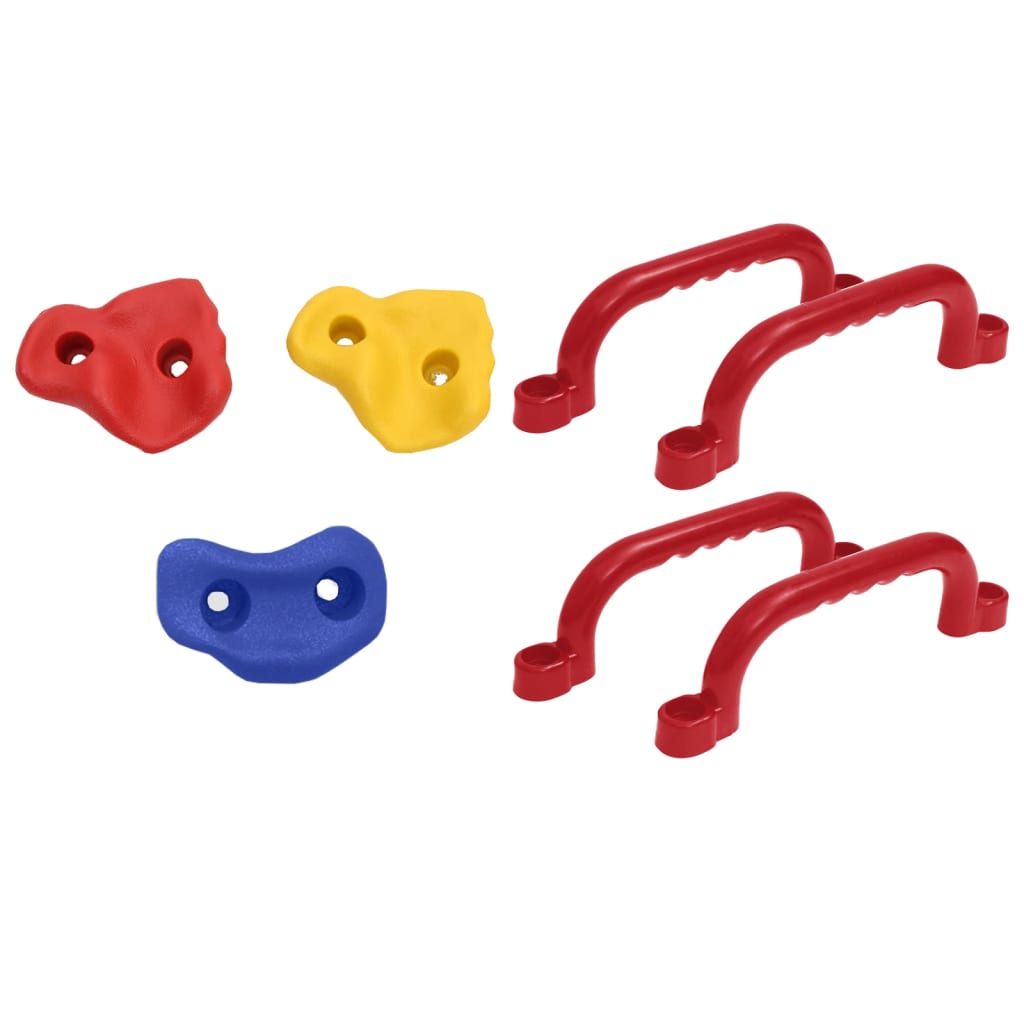 vidaXL Schaukelsitze 2 Stk. mit Klettersteinen Blau Polyethene - Image 4