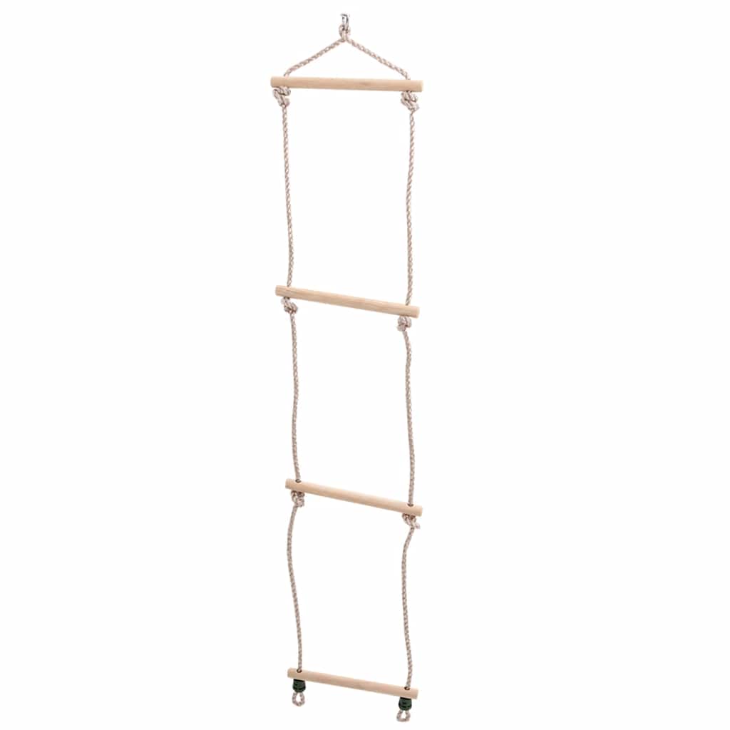 vidaXL Schaukelsitz mit Strickleiter und Klettersteinen Blau PE - Image 5