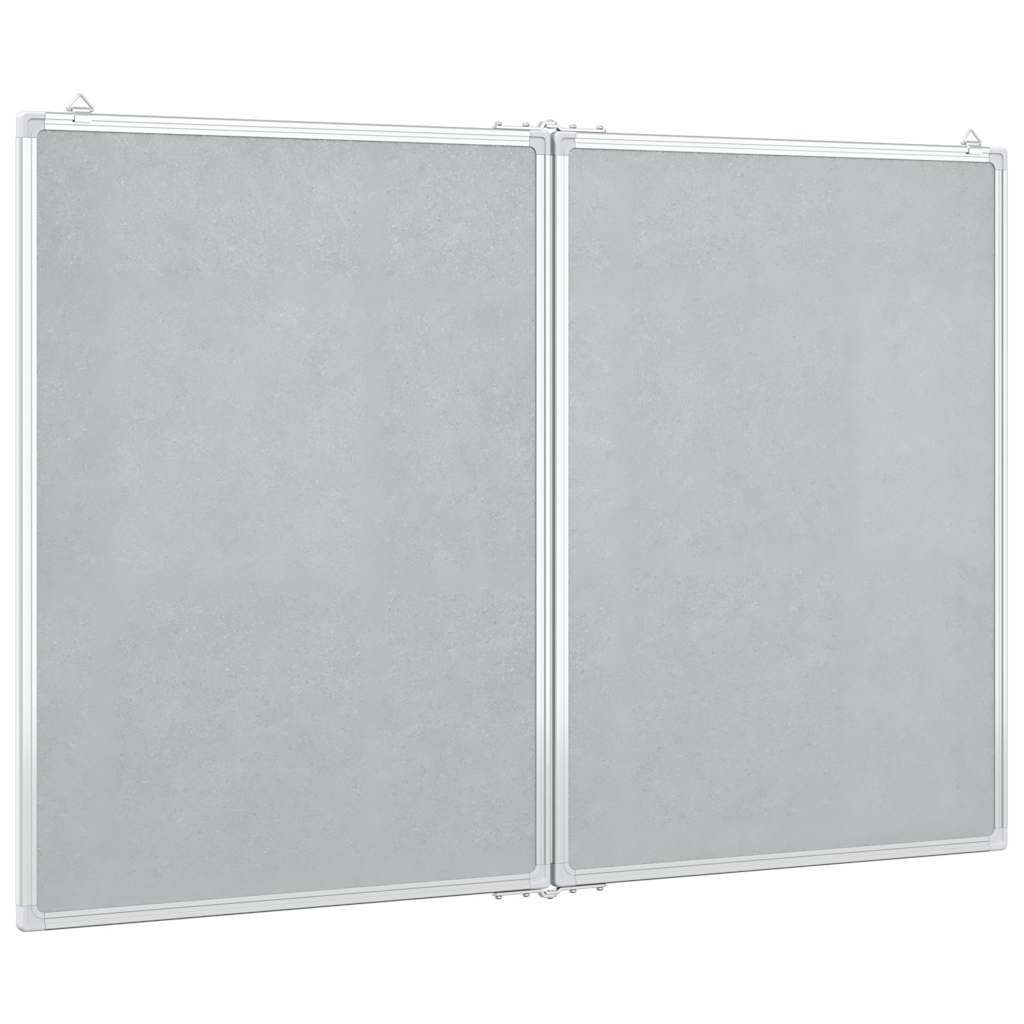 vidaXL Magnetisches Whiteboard Klappbar 120x100x1,7 cm Aluminium - Image 4