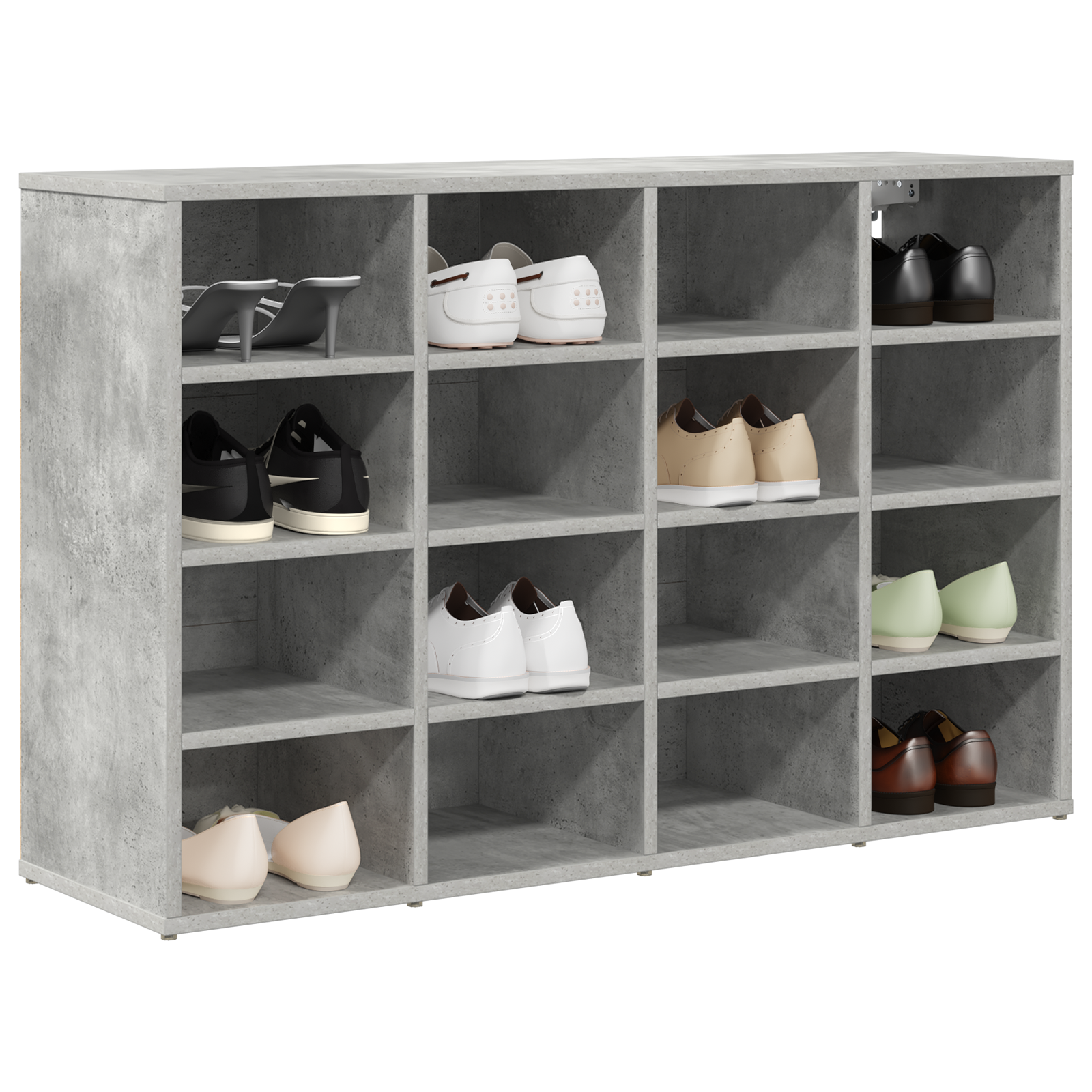 Mobile Per Scarpe Grigio Cemento 103 X 30 X 67 cm - Image 3