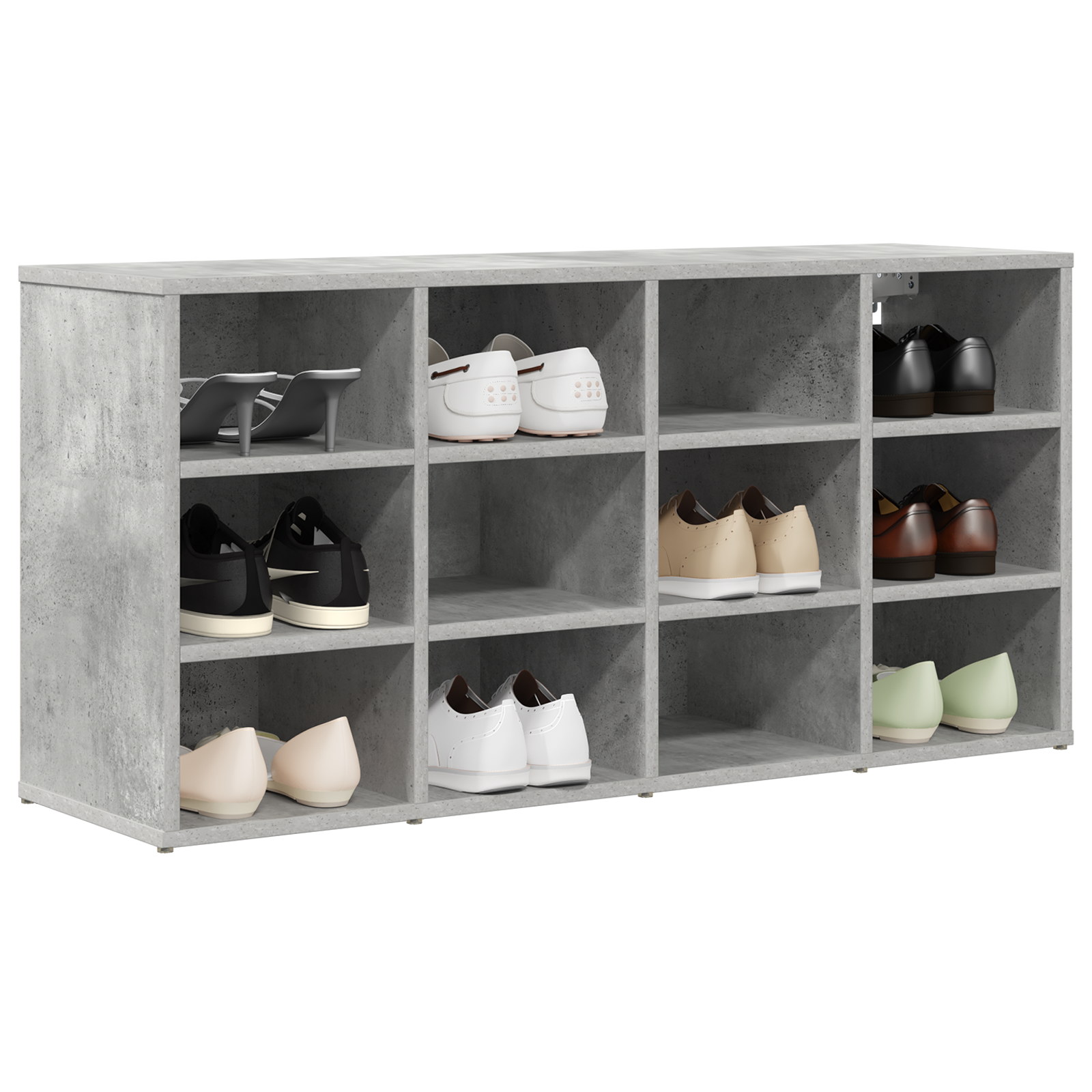 Mobile Per Scarpe Grigio Cemento 103 X 30 X 51 cm - Image 3