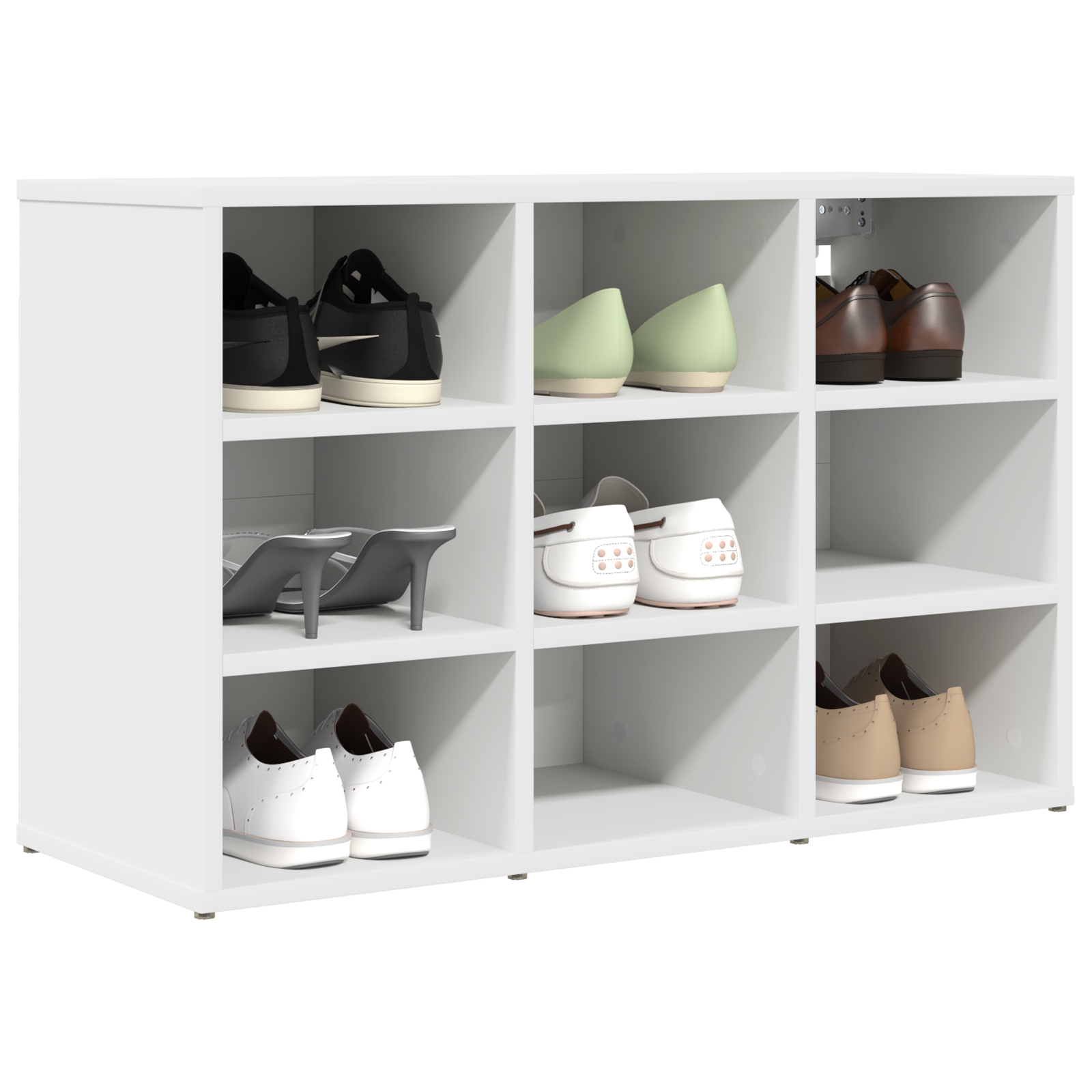 Mobile Per Scarpe Bianco 77,5 X 30 X 51 Cm Legno Multistrato - Image 3