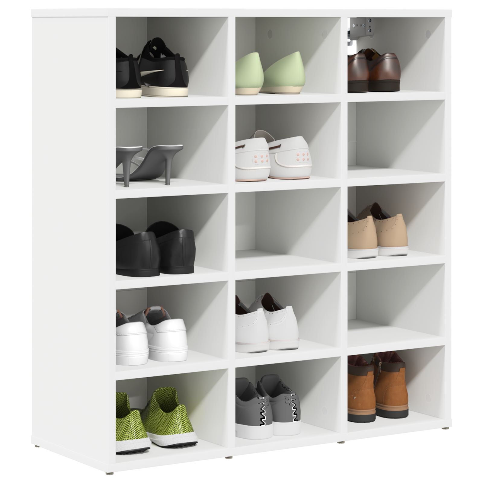 Mobile Per Scarpe Bianco 77,5 X 30 X 83,5 Cm Legno Multistrato - Image 3