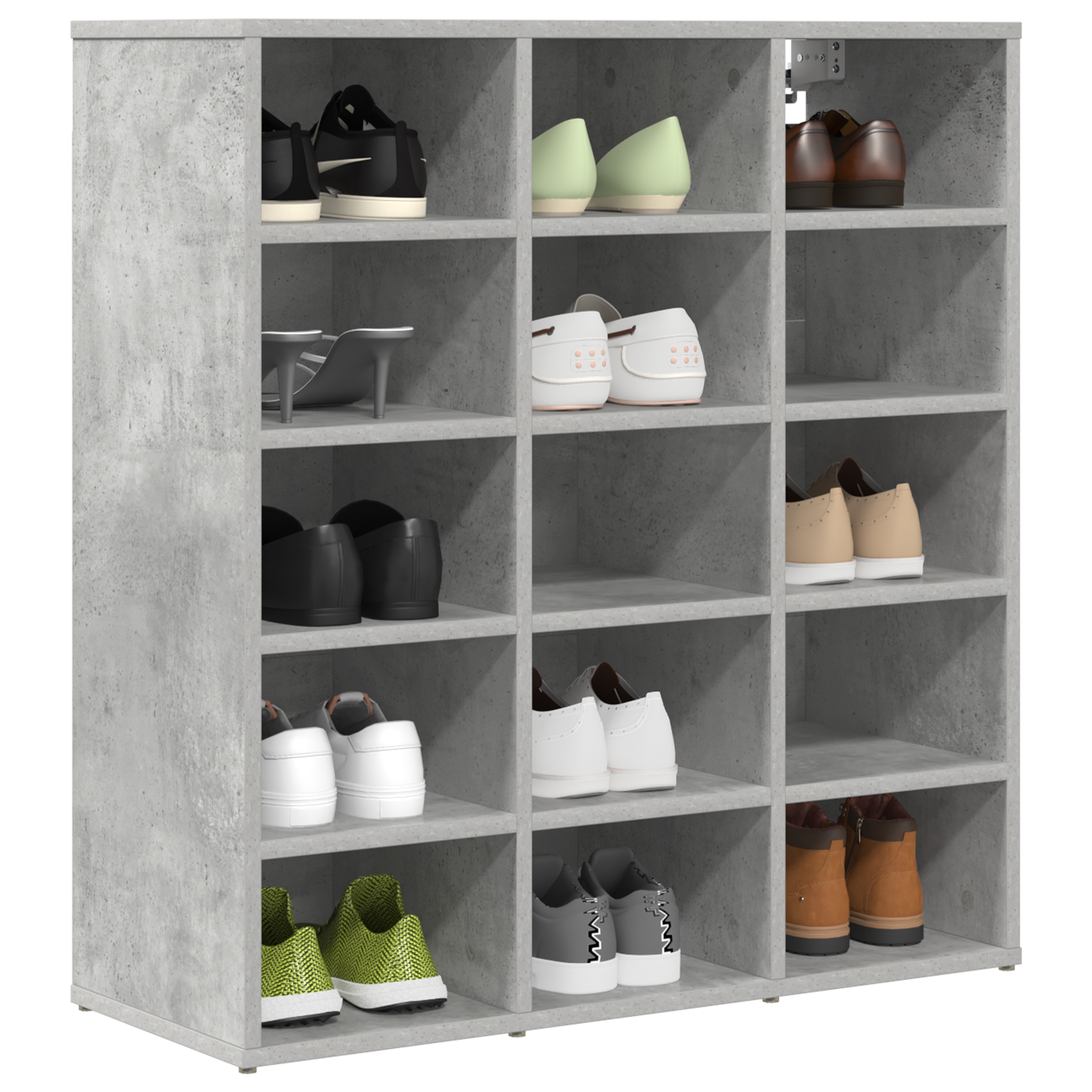 Mobile Per Scarpe Grigio Cemento 77,5 X 30 X 83,5 cm - Image 3