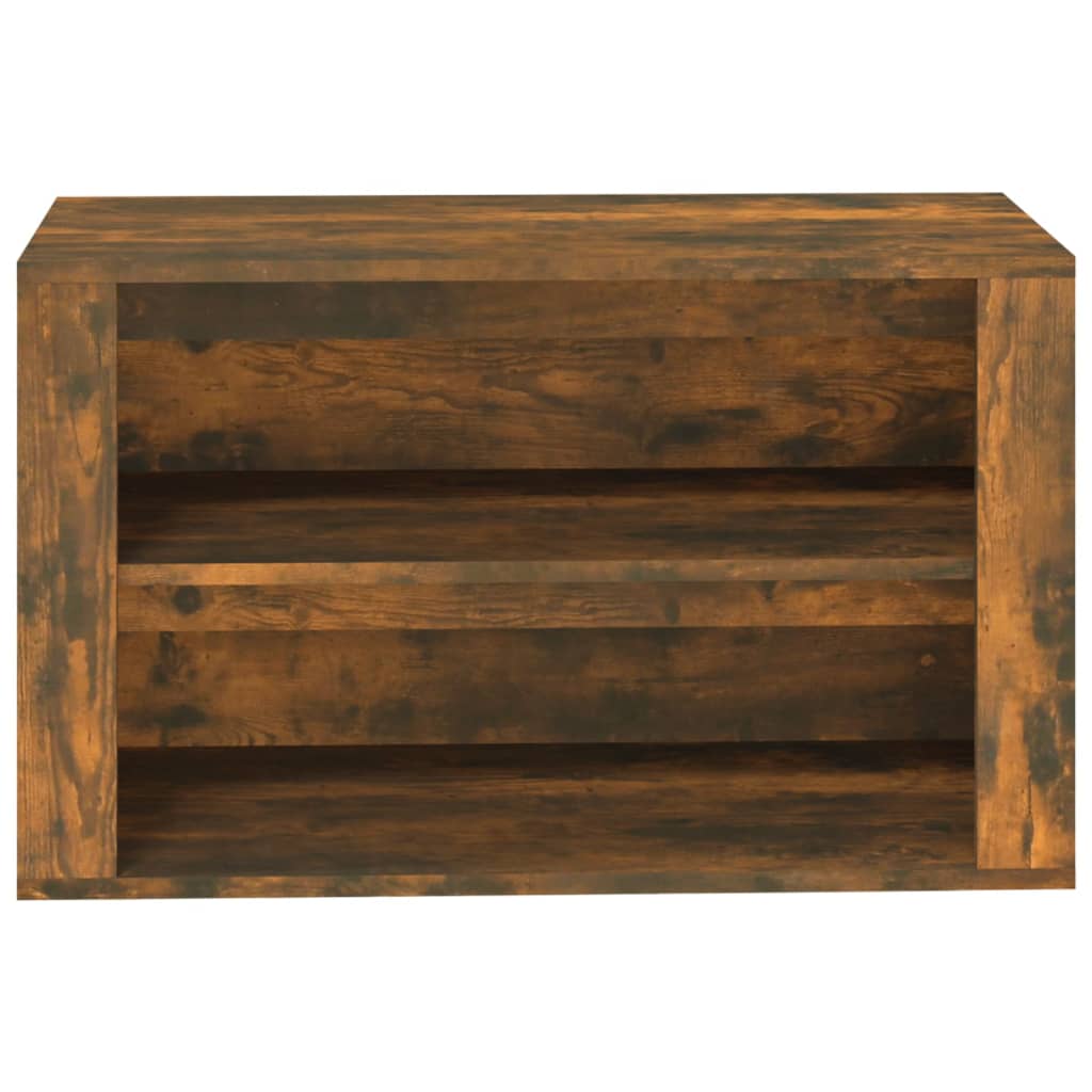 Scarpiera Rovere Fumo 75x35x45 Cm In Legno Multistrato - Image 5