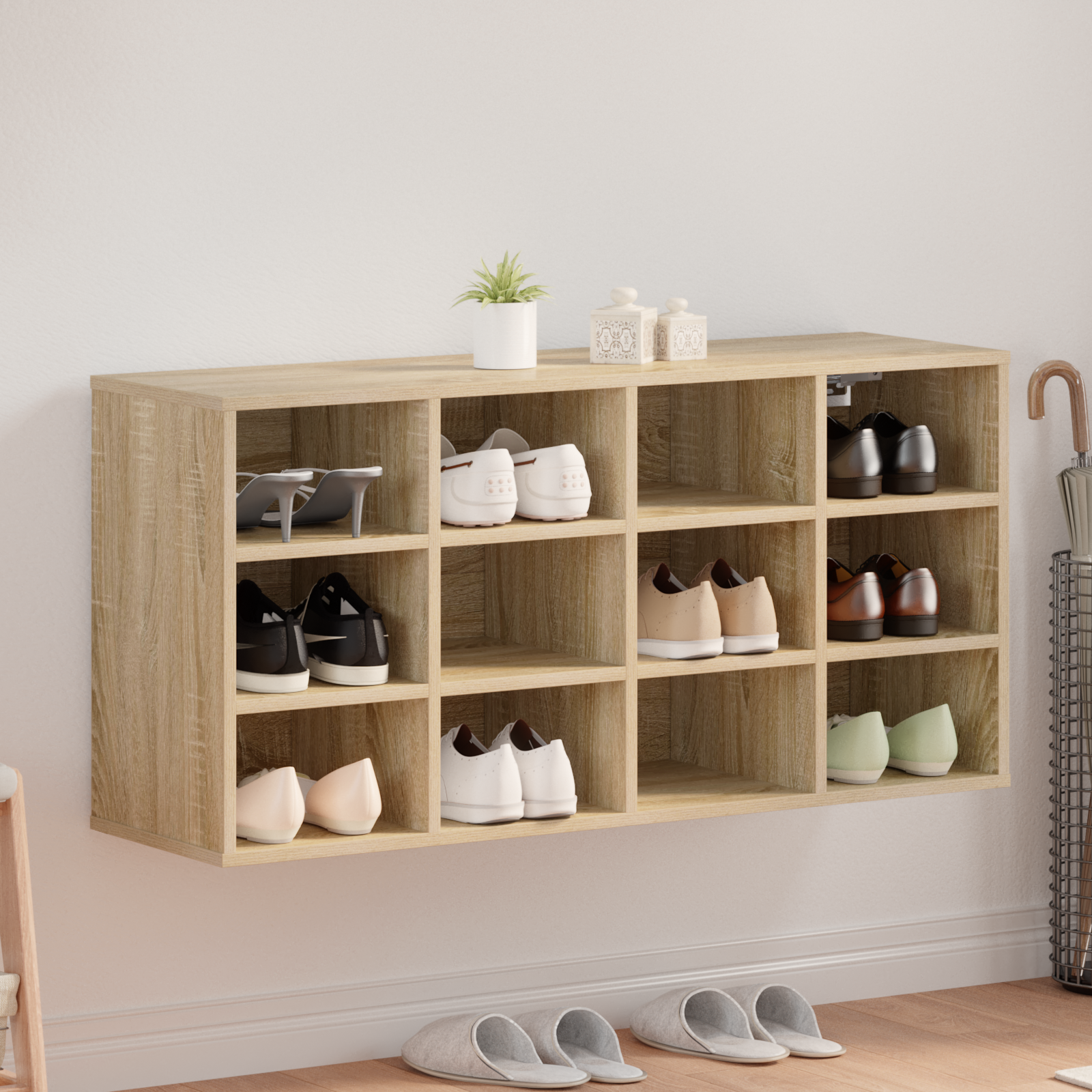 Mobile Per Scarpe Rovere Sonoma 103 X 30 X 51 cm