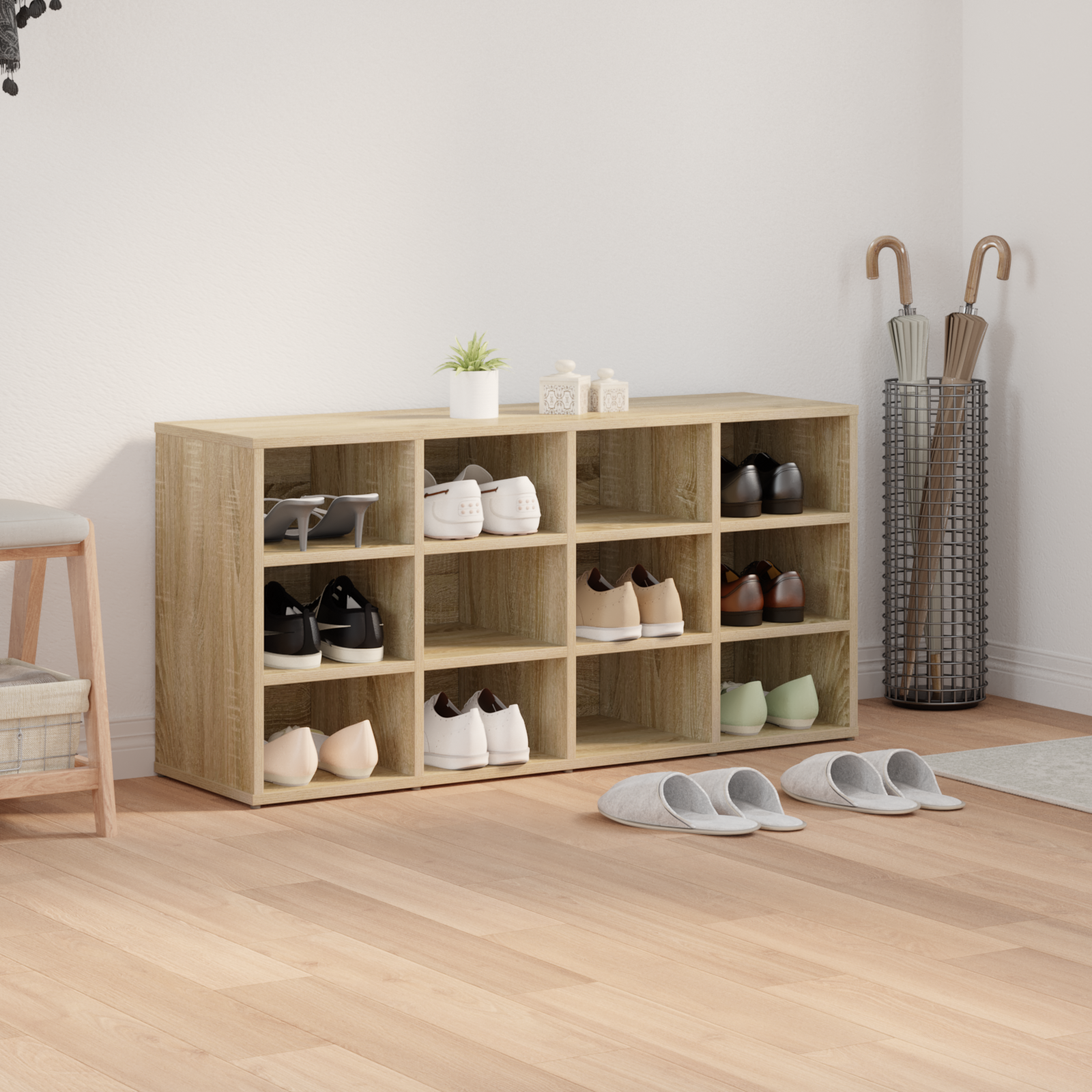 Mobile Per Scarpe Rovere Sonoma 103 X 30 X 51 cm - Image 4