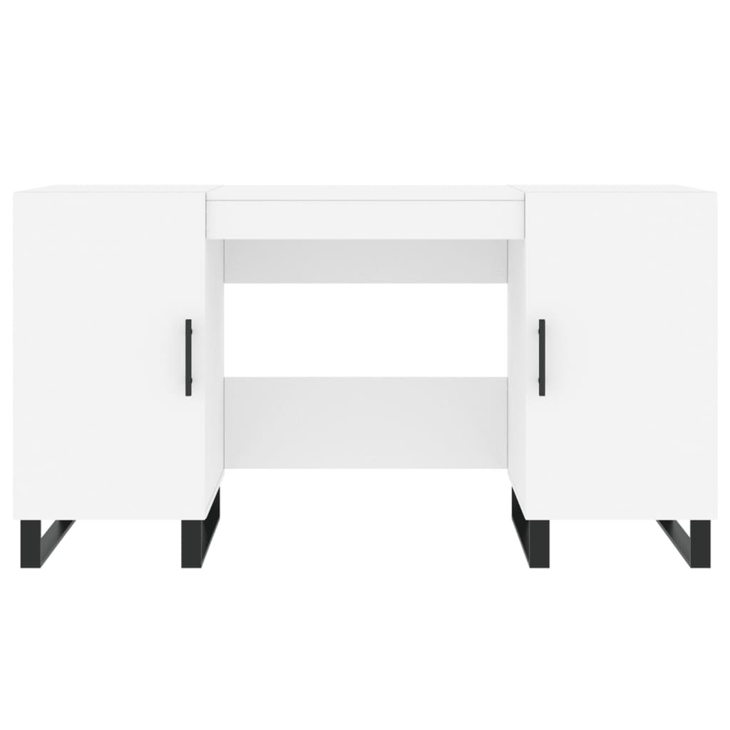 Scrivania Bianca 140x50x75 Cm In Legno Multistrato - Image 6