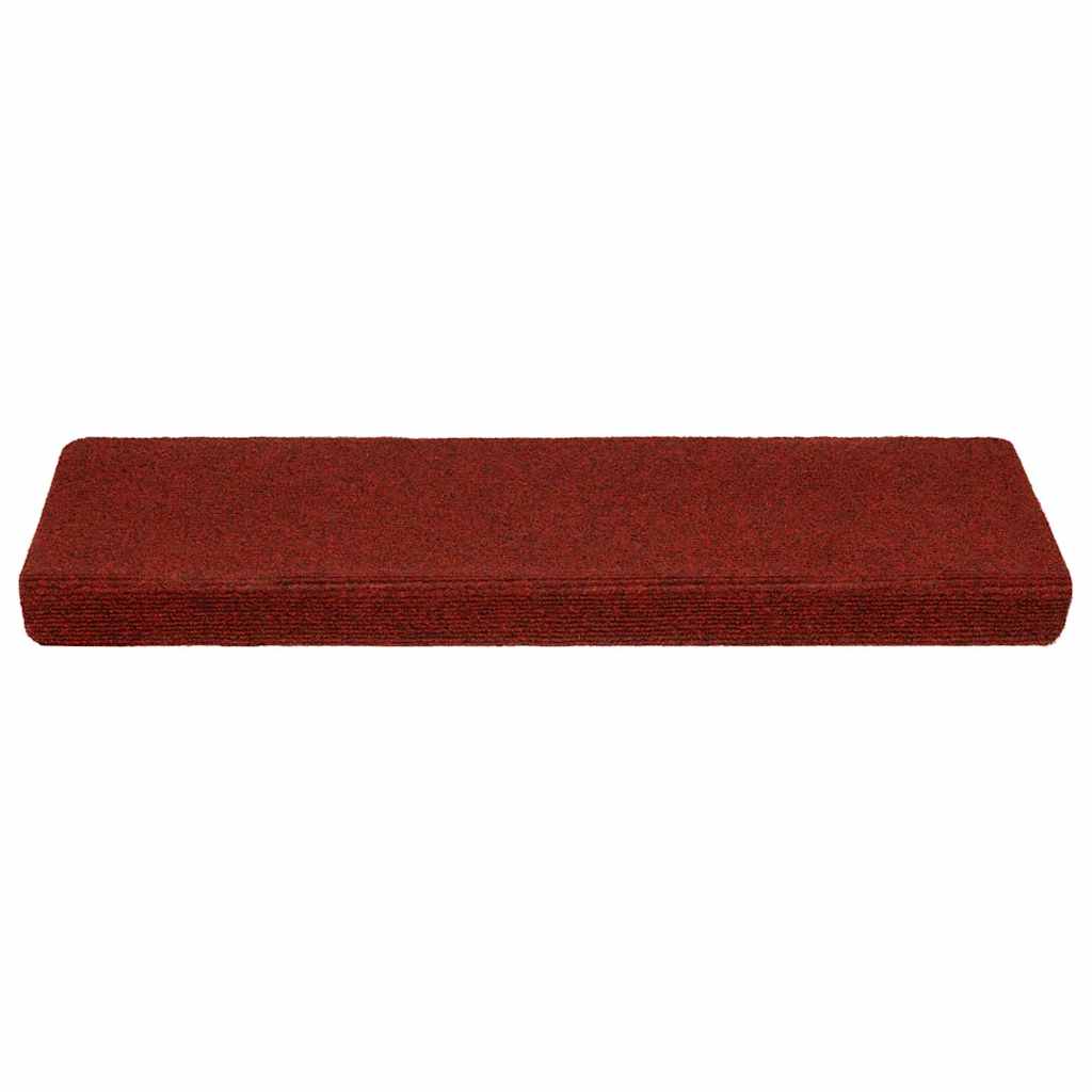 Tappetini Per Scale Autoadesivi 20 Pz 65x21x4 Cm Bordeaux Rosso Bordo Rettangolare - Image 3