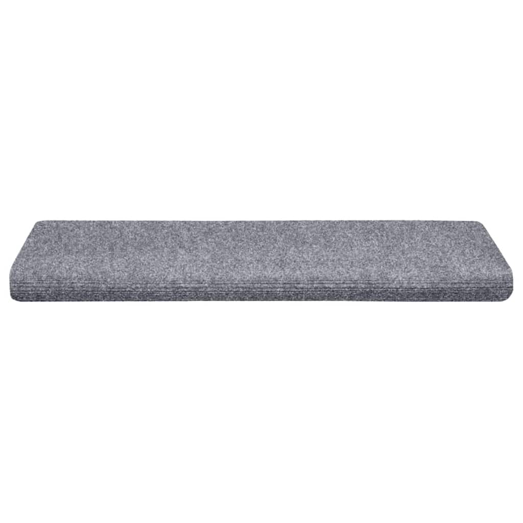 Tappetini Per Scale Autoadesivi 20 Pz 65x21x4 Cm Grigio Chiaro Bordo Rettangolare - Image 4