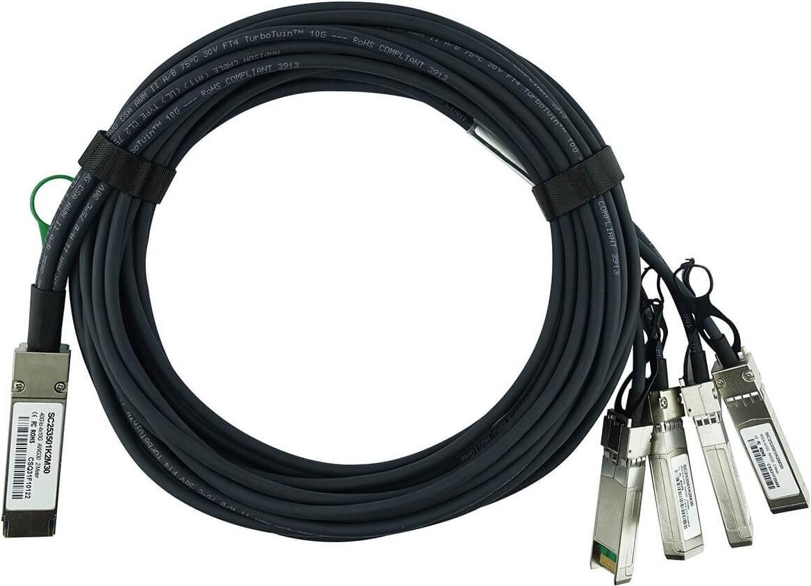 Blueoptics 740-044967-Bl InfinibanD-Kabel 5 M Qsfp 4 X Sfp+ Schwarz (740-044967-Bl)