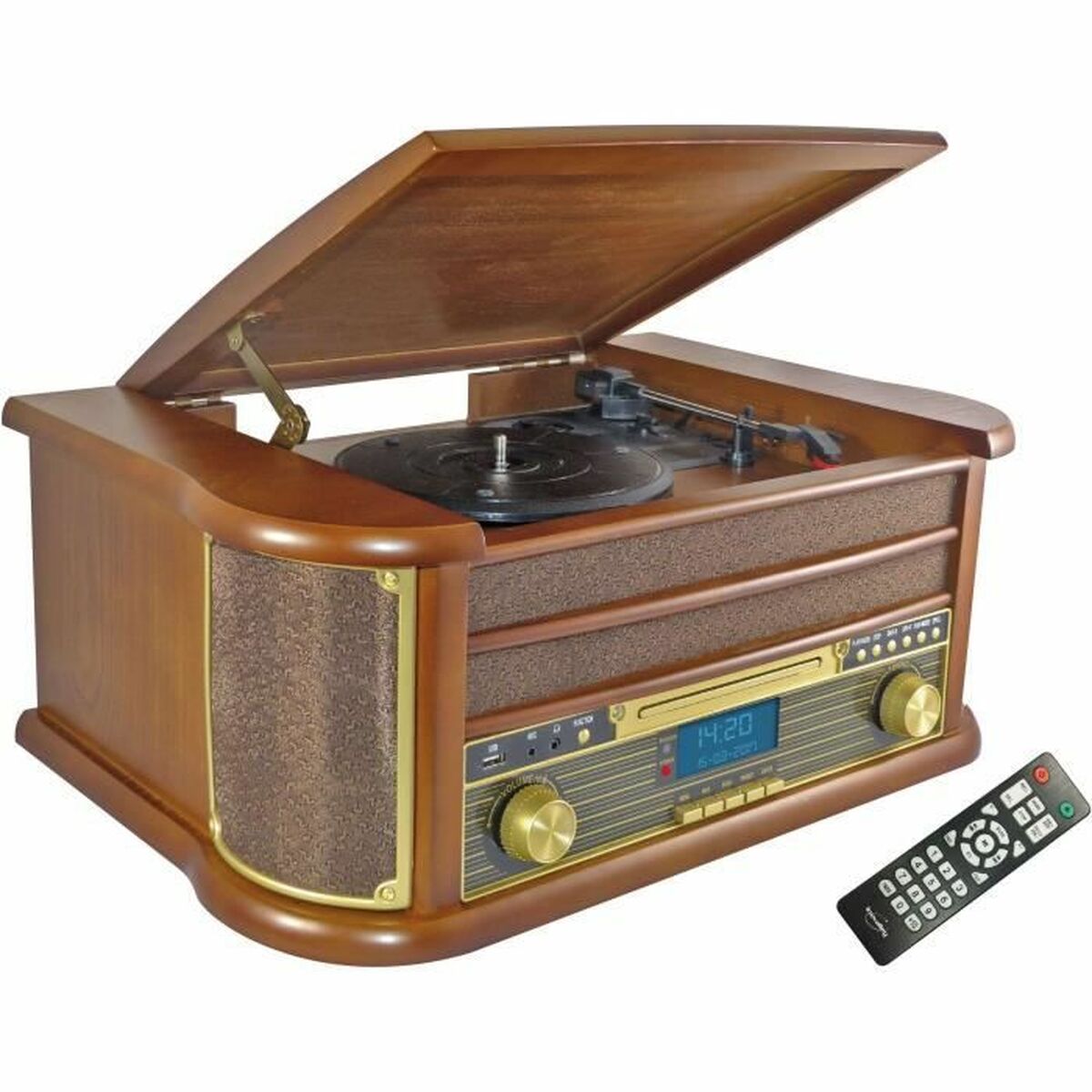 Mini Impianto Stereo Inovalley Retro29E-N Bluetooth 5.0 2 X 20 W