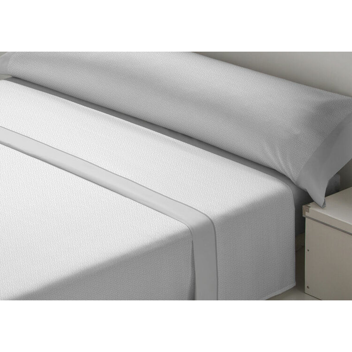 Set Di Lenzuola D'or Jazmin Grigio Singolo Franela