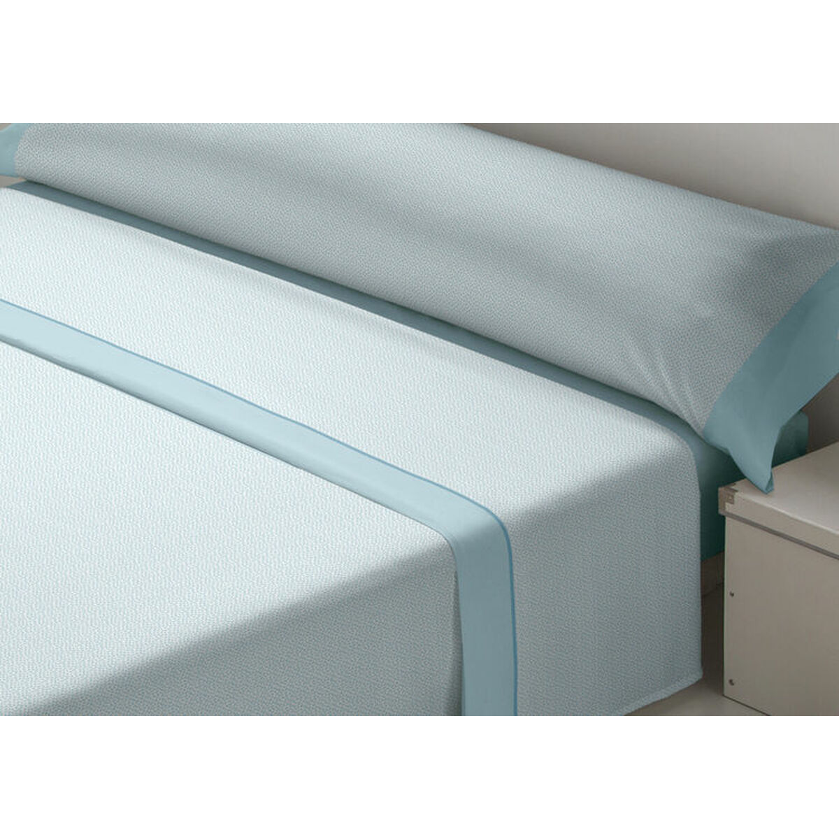 Set Di Lenzuola D'or Jazmin Azzurro Singolo Franela