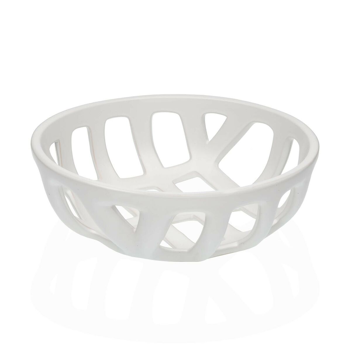 Portafrutta Versa Bianco Ceramica Dolomite 26,4 X 8,5 X 26,4 cm