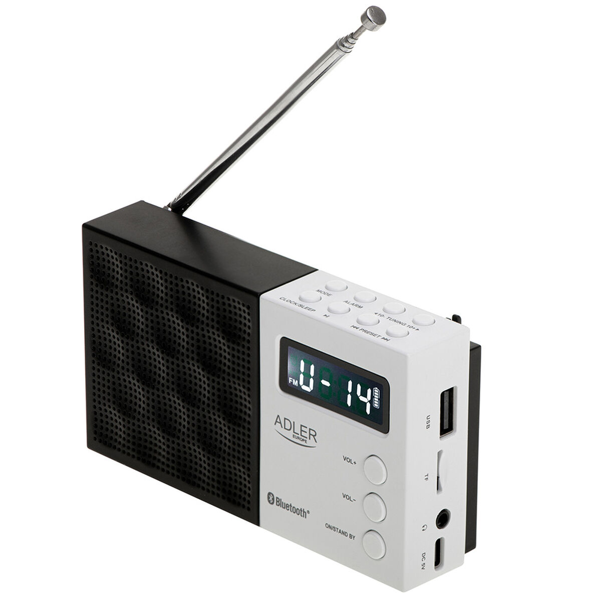 Radio Adler Pll Fm Ad 1908 Nero Bianco