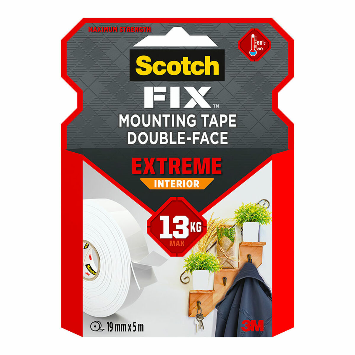 Nastro Biadesivo Scotch Extreme 19 Mm X 5 M Bianco