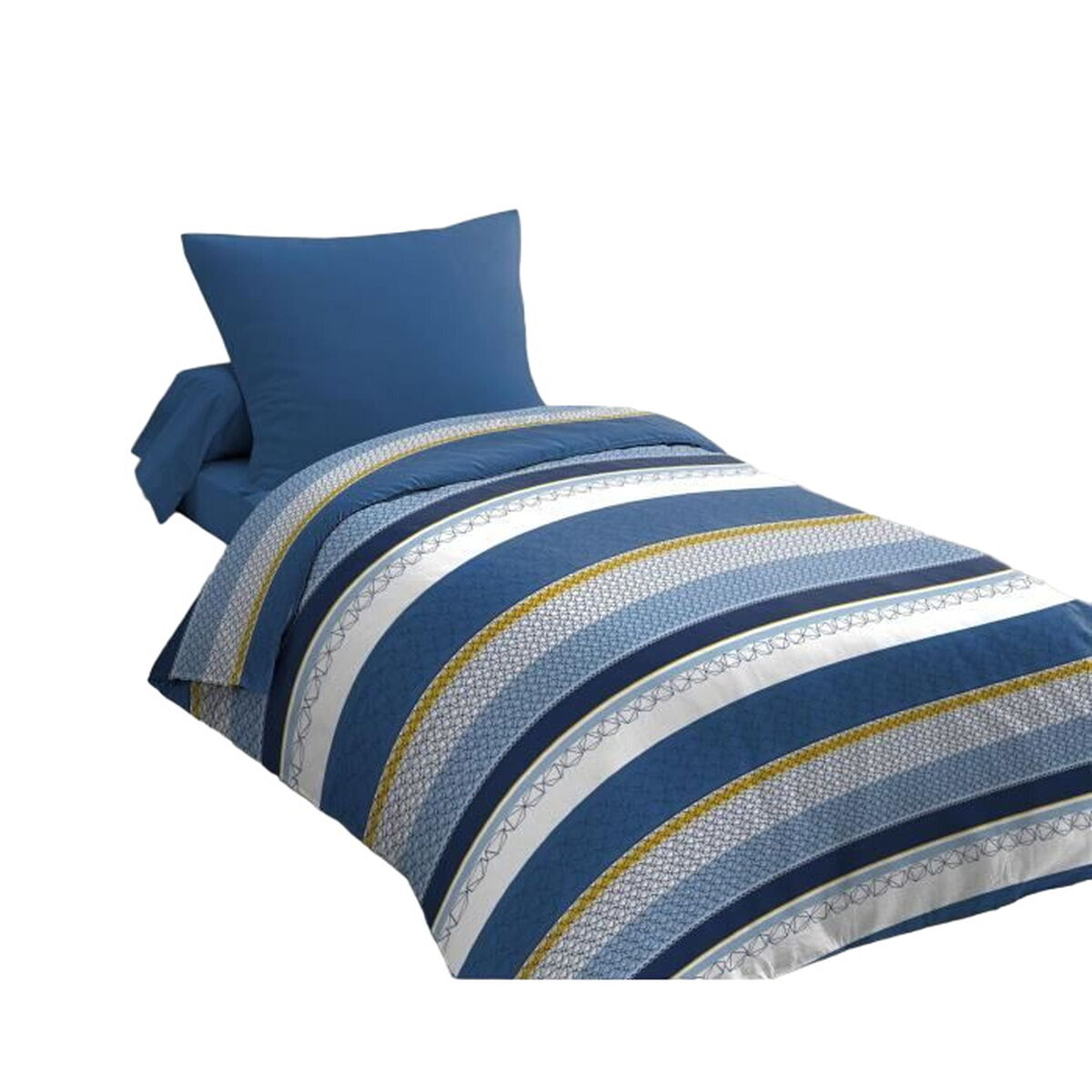 Set Di Copripiumino Home Linge Passion Azzurro Bianco 140 X 200 cm