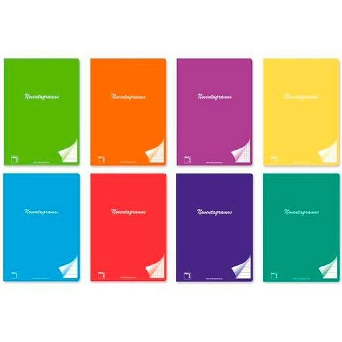 Agenda Pacsa Multicolore A4 48 Fogli 5 Mm Griglia Stampata (6 Pezzi)