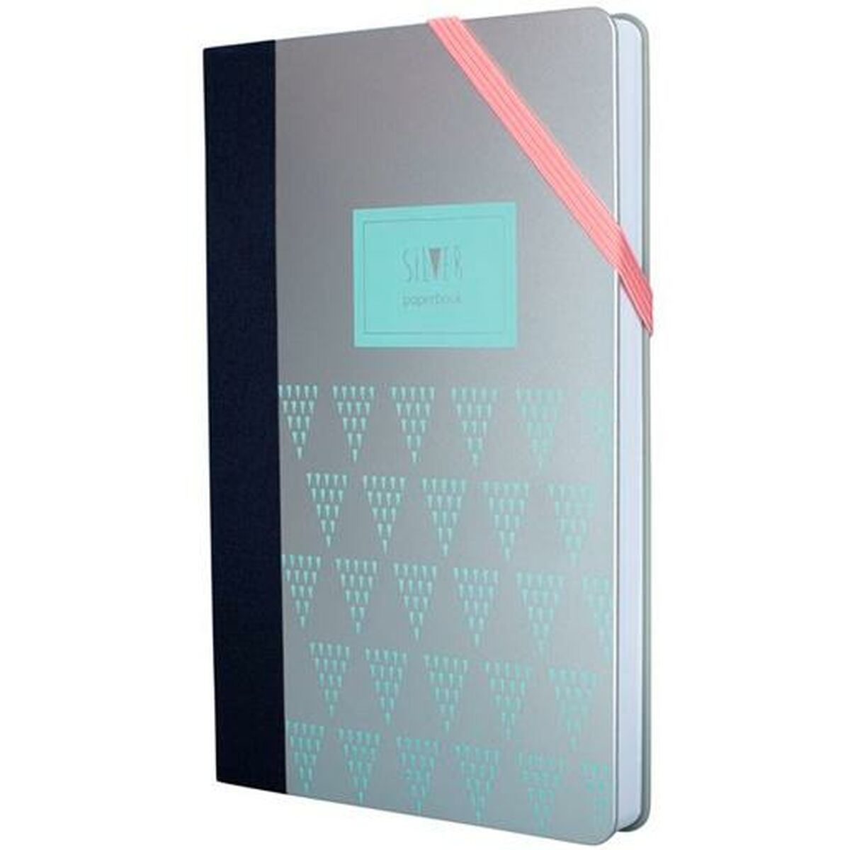 Agenda Milan Turchese Argentato 21 X 14,6 X 1,6 cm