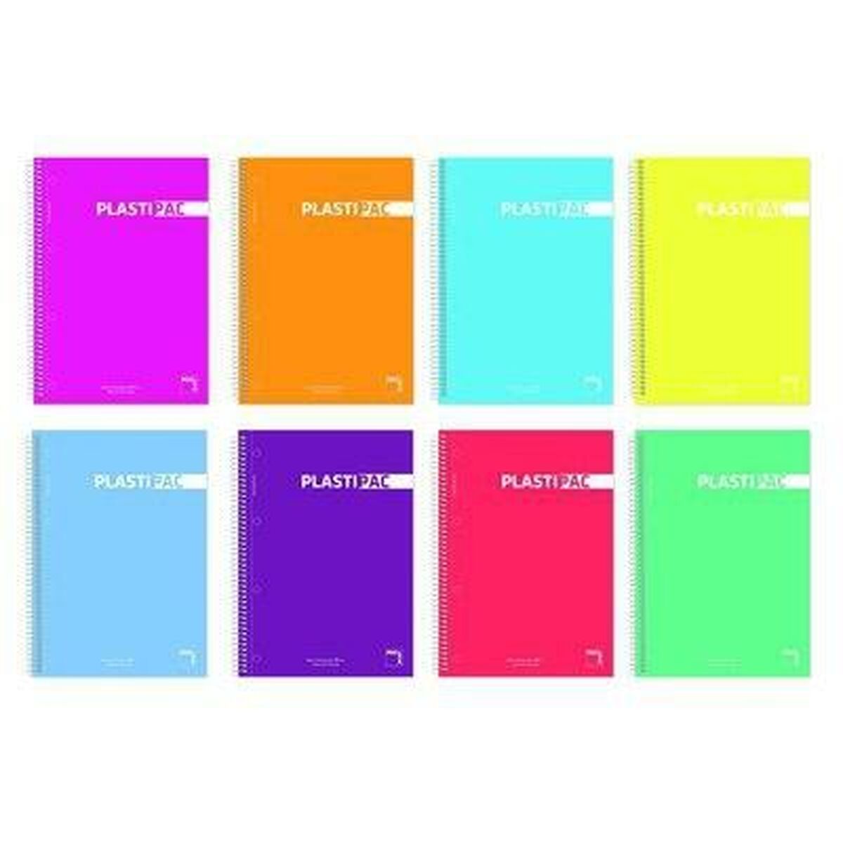 Quaderno Pacsa Plastipac Multicolore Din A4 80 Pagine 21,5 X 31,5 Cm 5 Pezzi