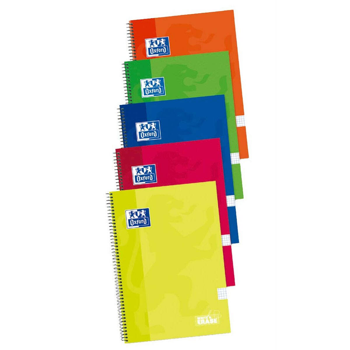 Agenda Oxford Write&erase Multicolore Din A4 80 Pagine (5 Pezzi)