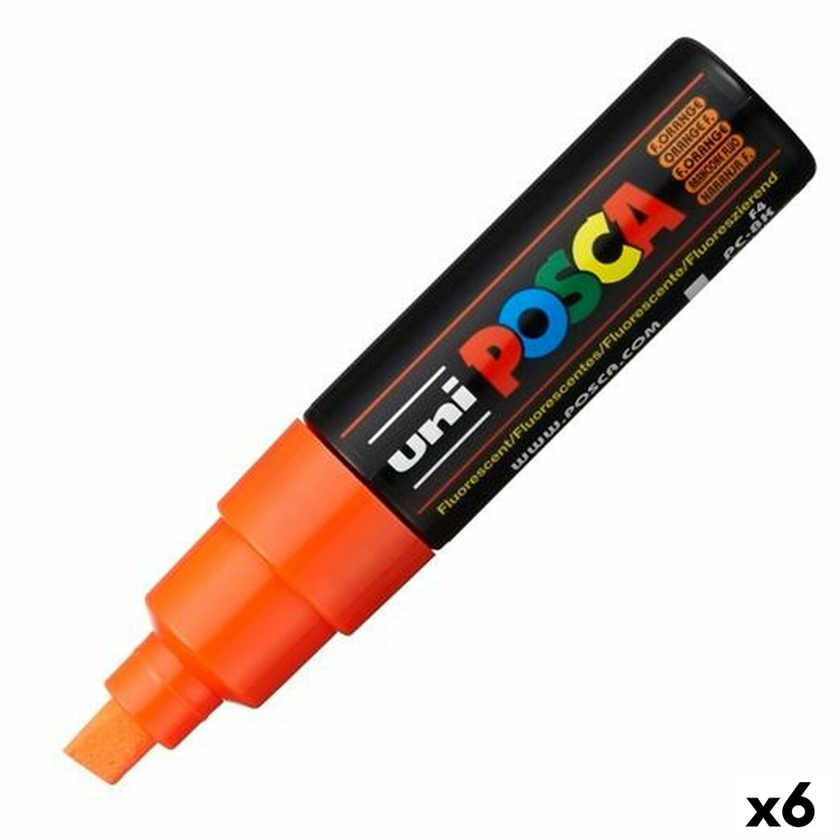 Pennarelli Posca PC-8k Arancio 6 Unità