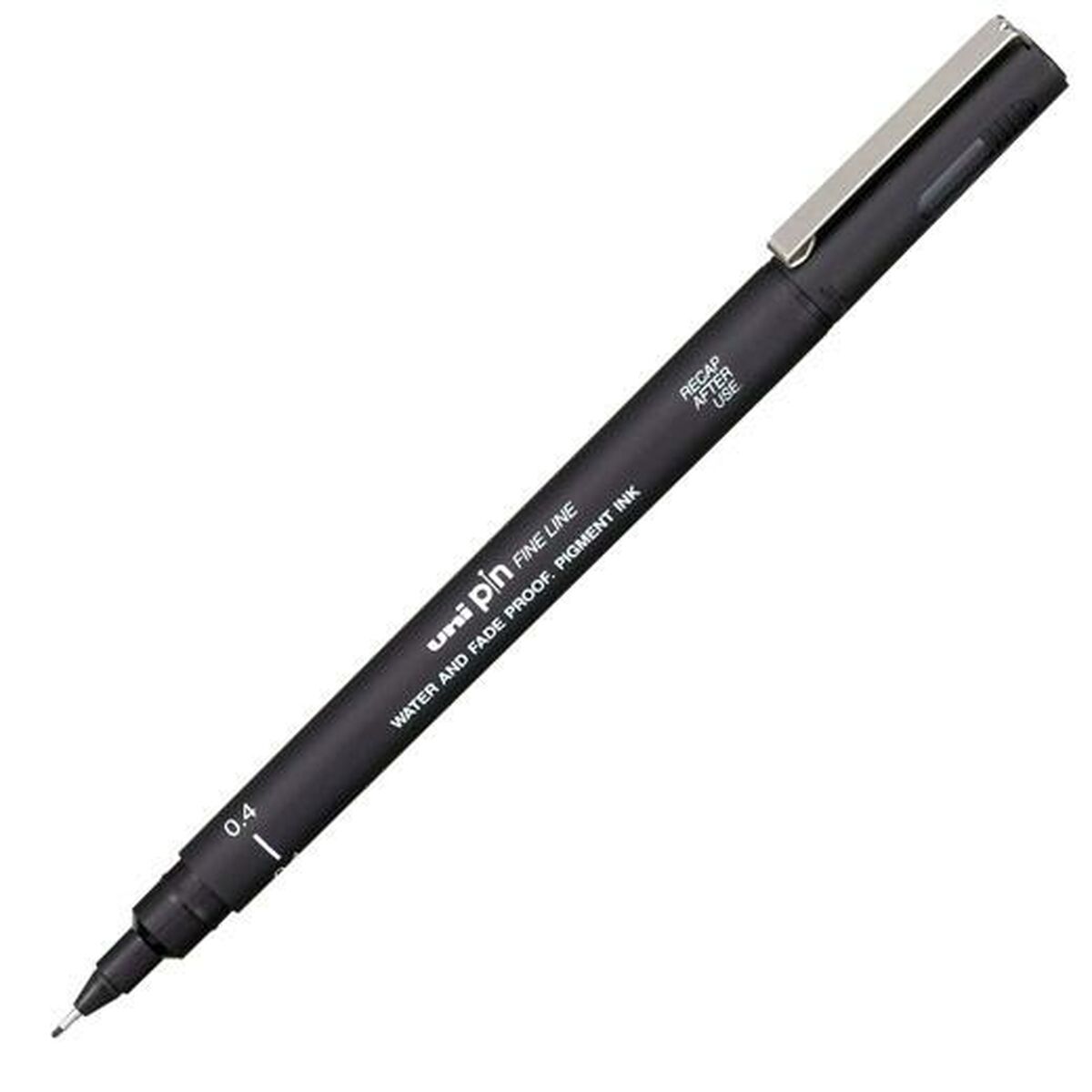 Marcatore Permanente UnI-Ball Pin04-200(s) Nero 12 Pezzi