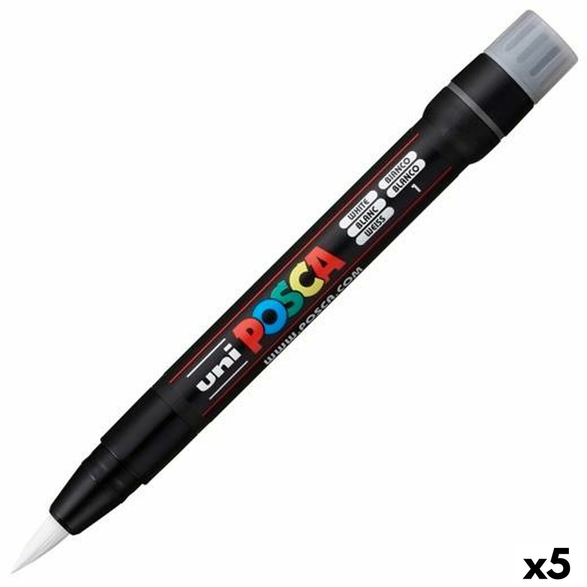 Pennarelli Posca PcF-350 Bianco (5 Unità)