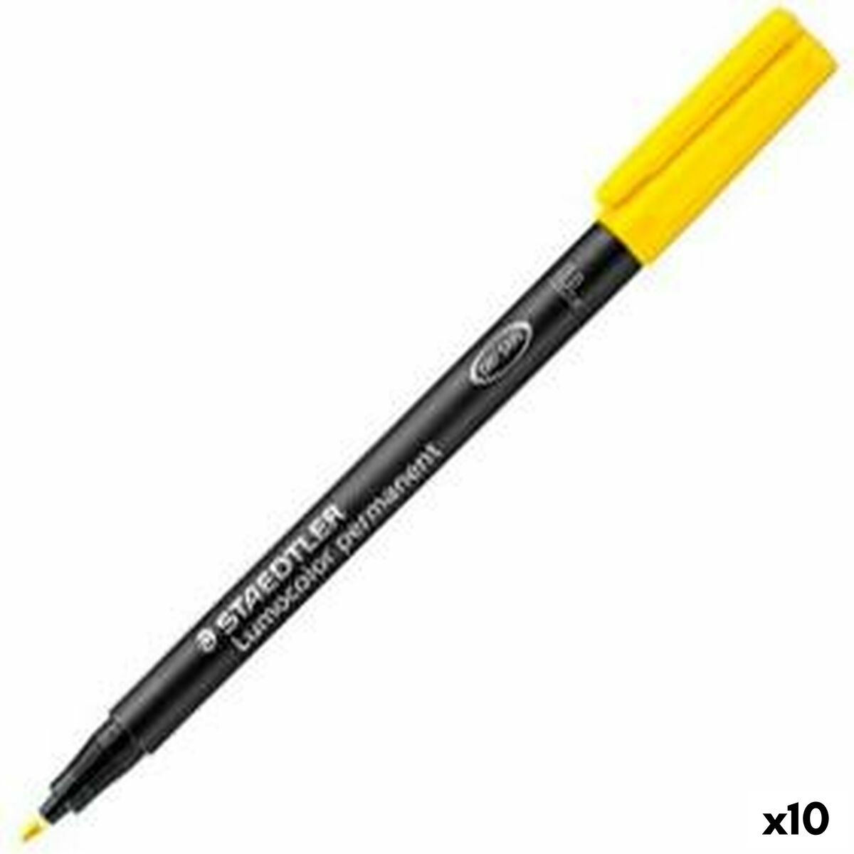 Marcatore Permanente Staedtler 318 F Giallo 0,6 Mm (10 Unità)